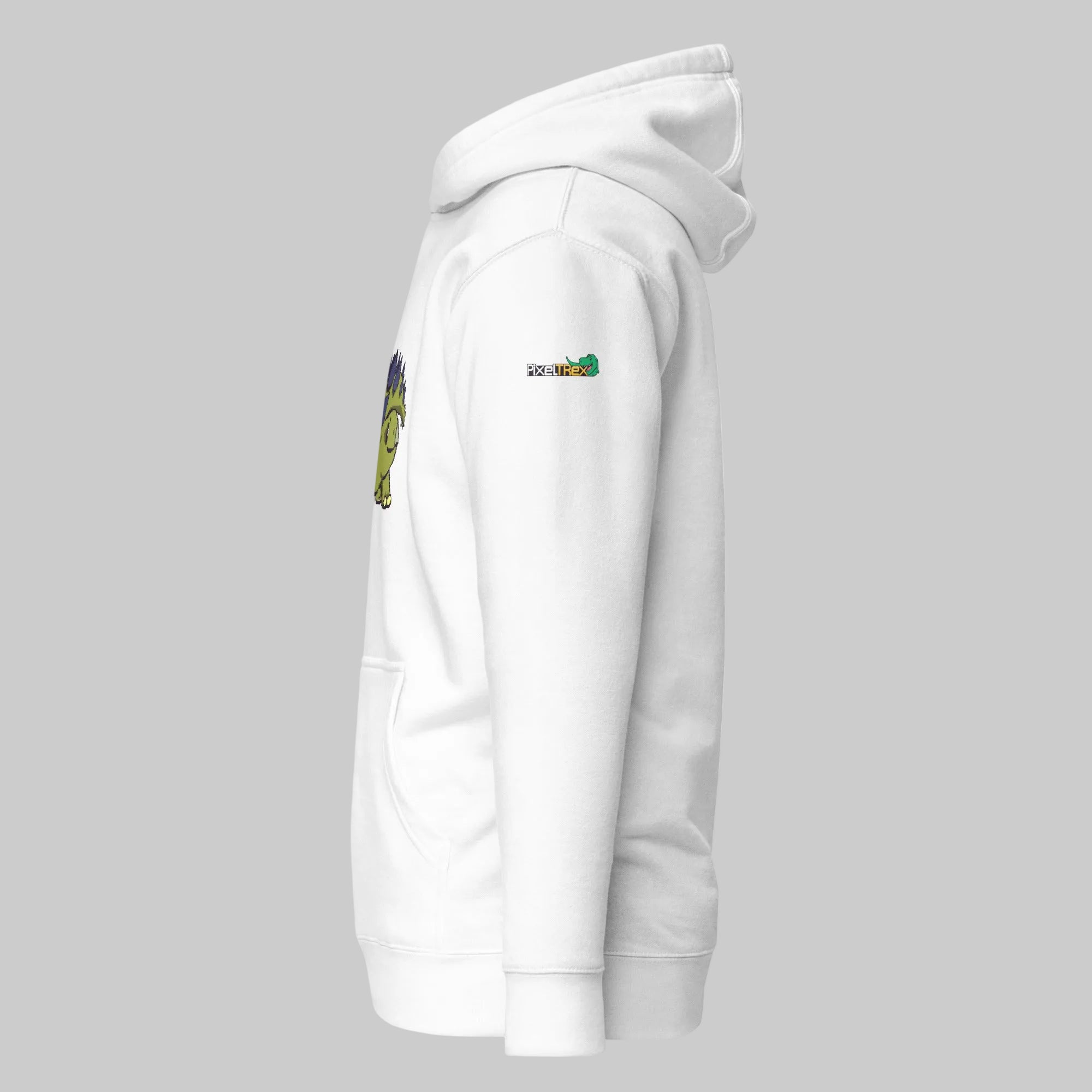 PixelTRex™ – Stego the Stegosaurus Pixel Dinosaur Hoodie