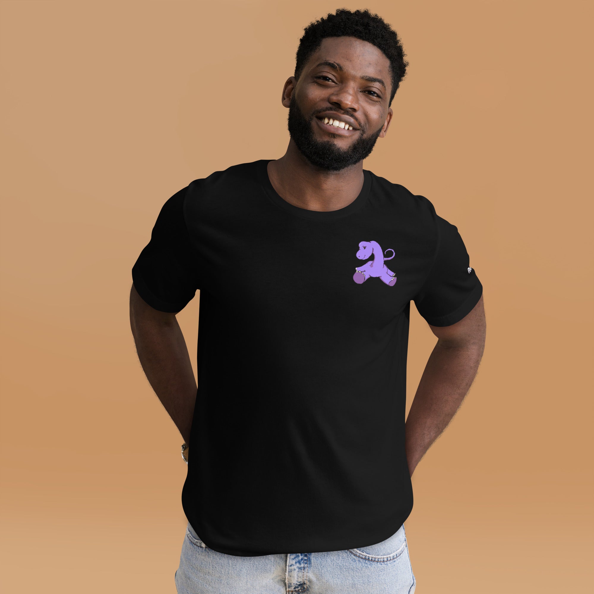 PixelTRex™ – Bracey the Brachiosaurus Pixel Dinosaur Pocket Tee