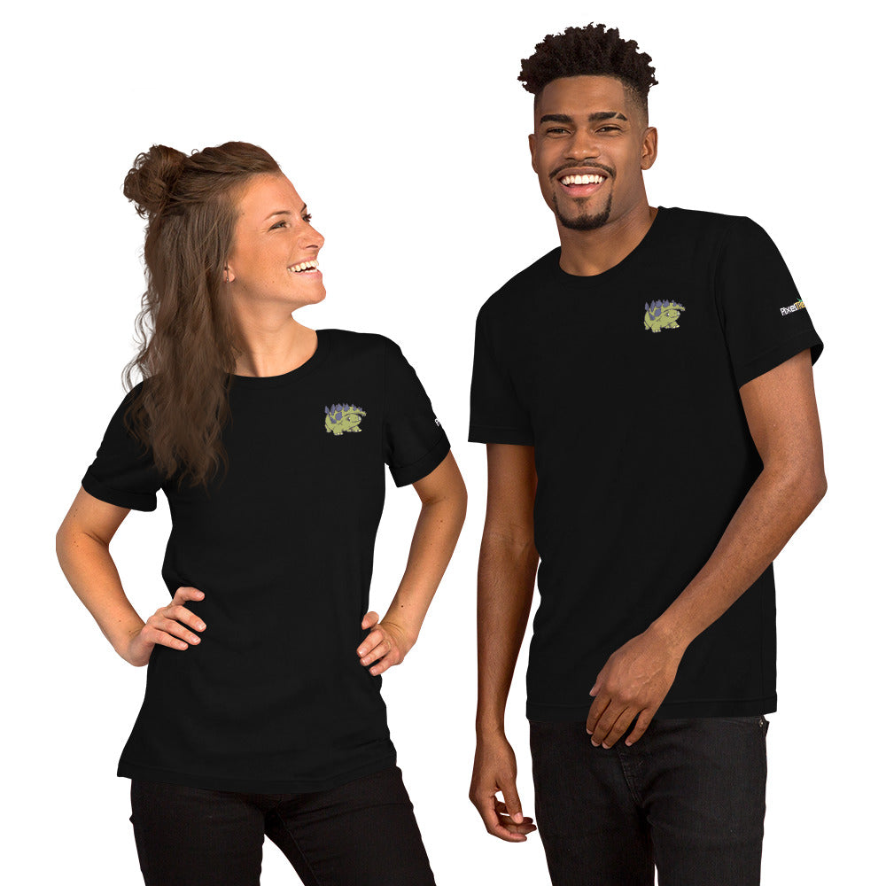 PixelTRex™ – Stego the Stegosaurus Pixel Dinosaur Pocket Tee