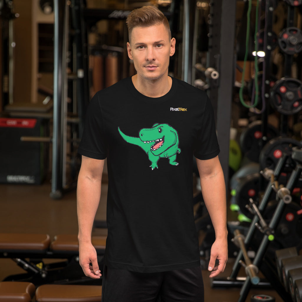 PixelTRex™ – Trex the T-Rex Pixel Dinosaur T-Shirt