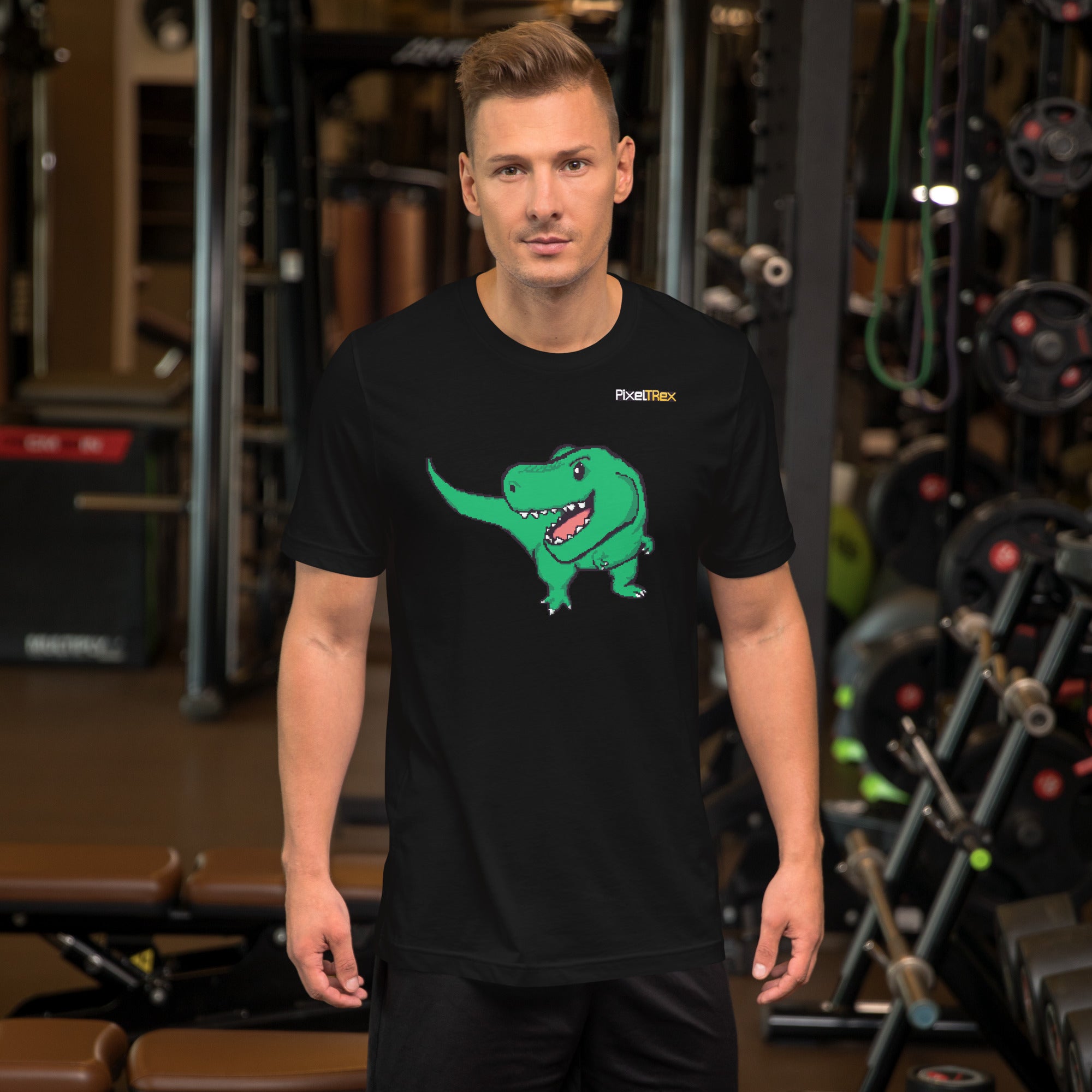 PixelTRex™ – Trex the T-Rex Pixel Dinosaur T-Shirt