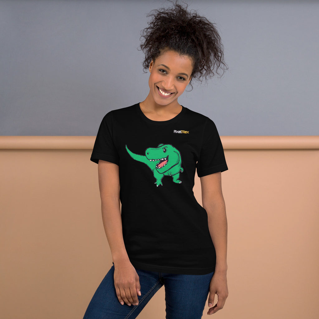PixelTRex™ – Trex the T-Rex Pixel Dinosaur T-Shirt