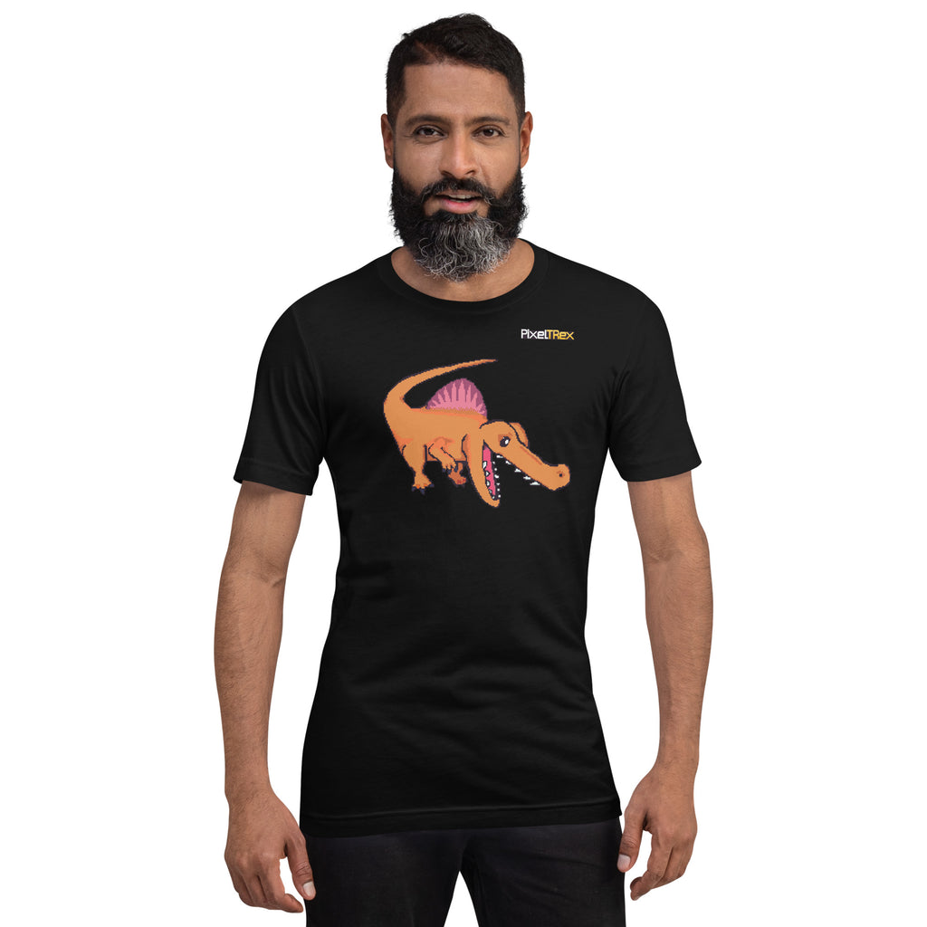 PixelTRex™ – Spino the Spinosaurus Pixel Dinosaur T-Shirt
