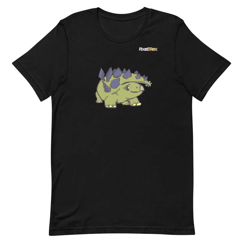 PixelTRex™ – Stego the Stegosaurus Pixel Dinosaur T-Shirt