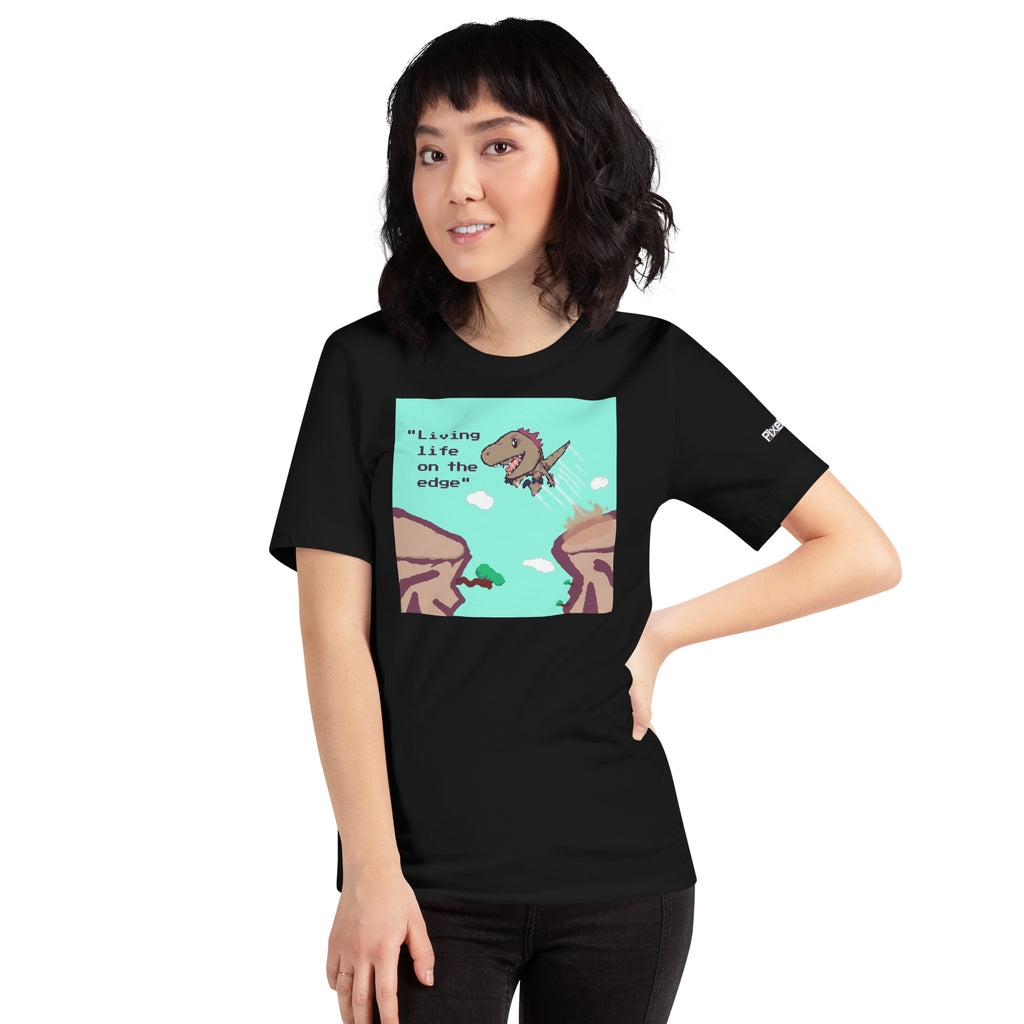 PixelTRex™ – Rap “Living Life on the Edge” T-Shirt