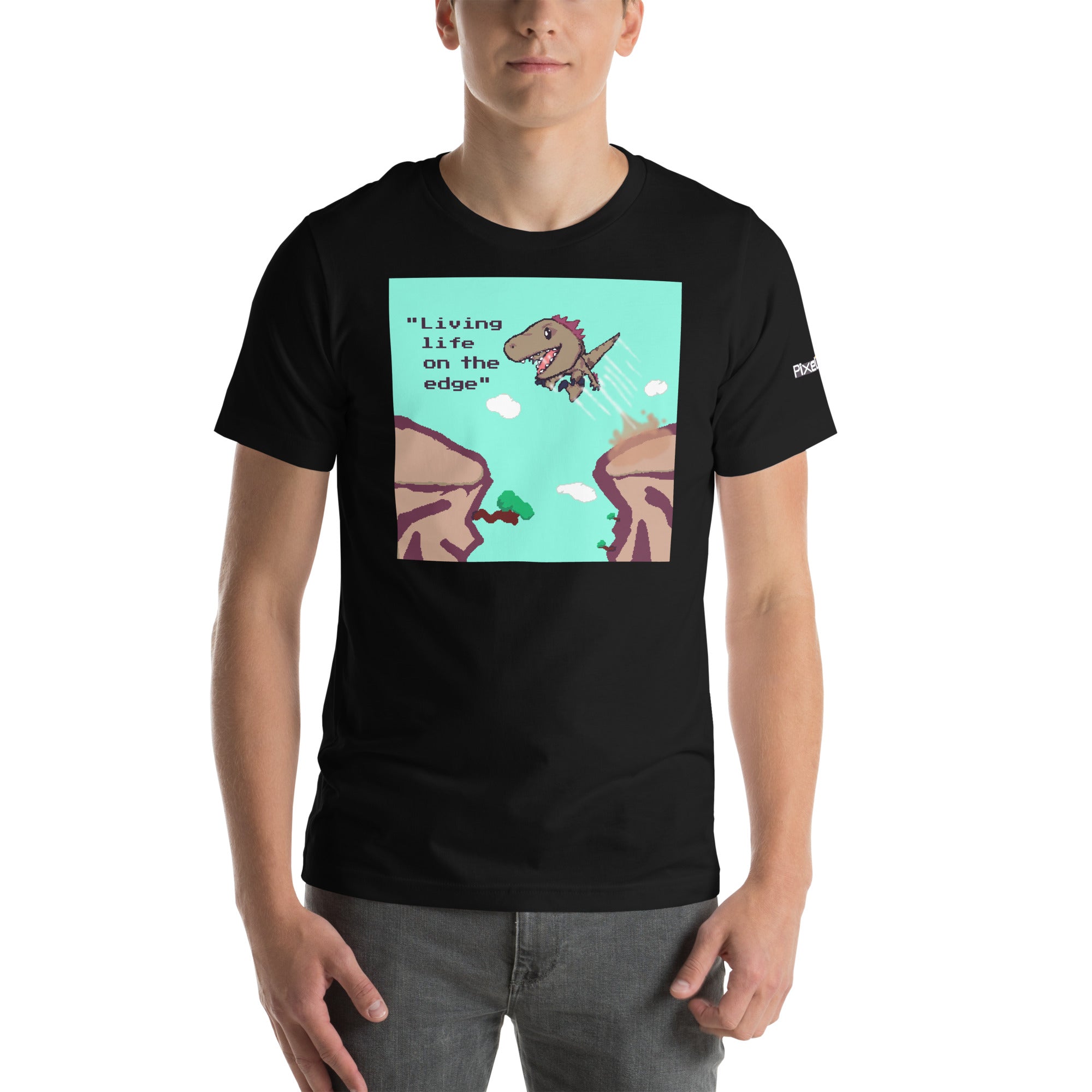 PixelTRex™ – Rap “Living Life on the Edge” T-Shirt
