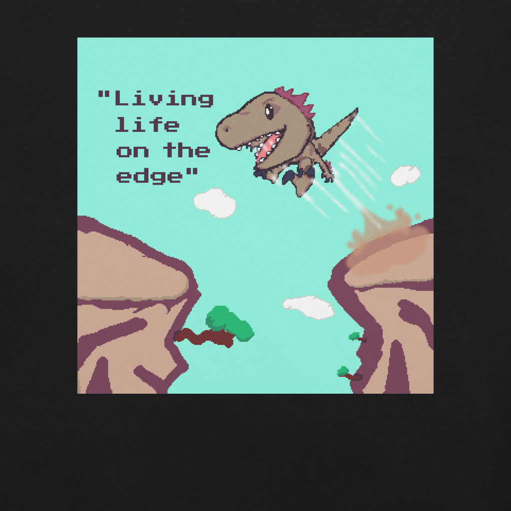 PixelTRex™ – Rap “Living Life on the Edge” T-Shirt