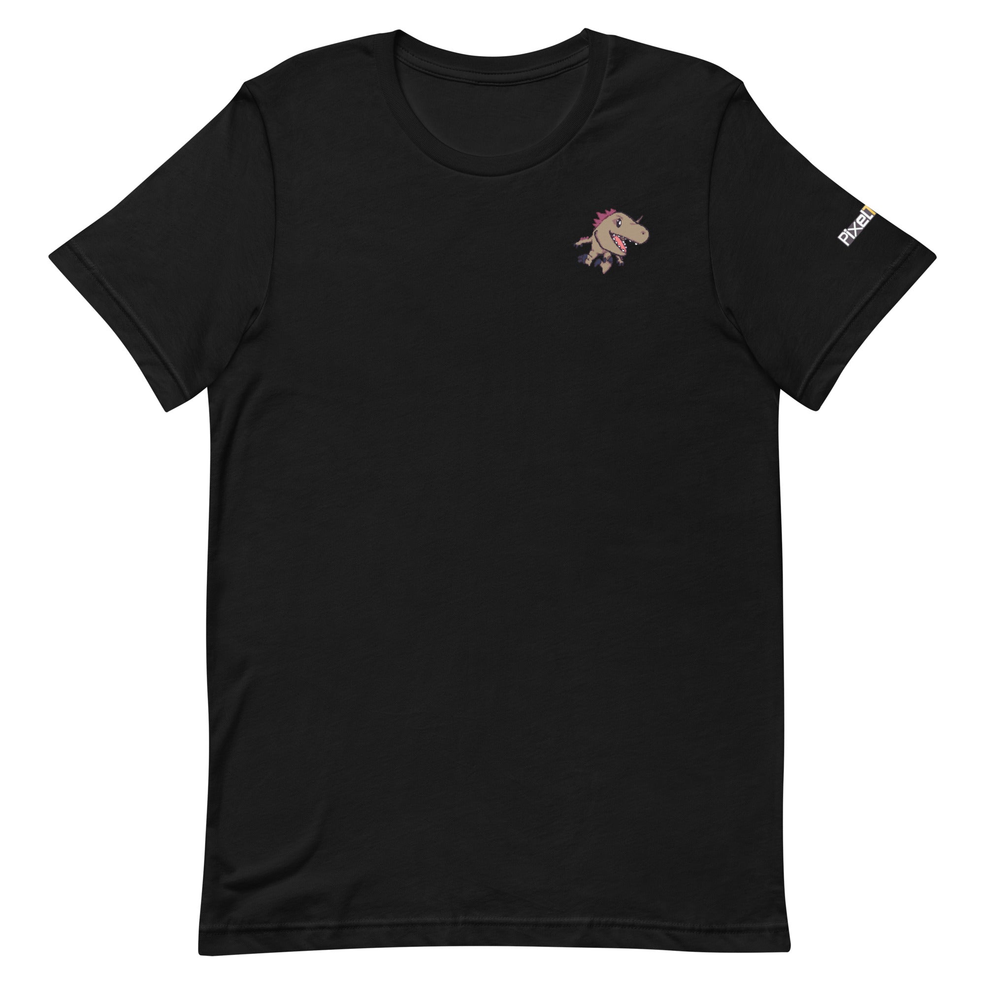 PixelTRex™ – Rap the Raptor Pixel Dinosaur Pocket Tee
