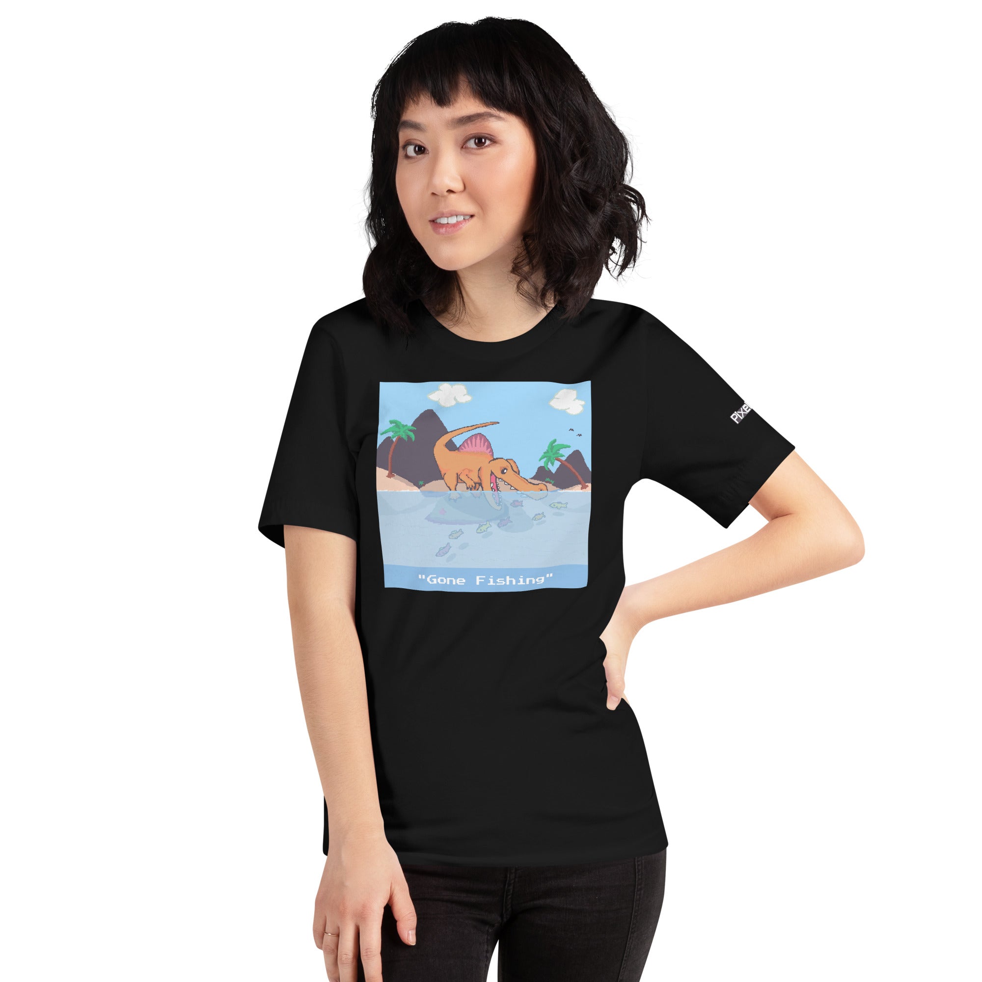 PixelTRex™ – Spino “Gone Fishing” T-Shirt
