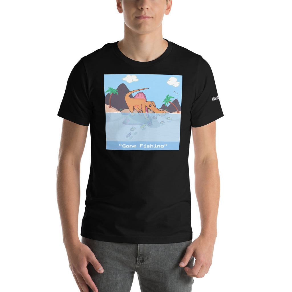 PixelTRex™ – Spino “Gone Fishing” T-Shirt