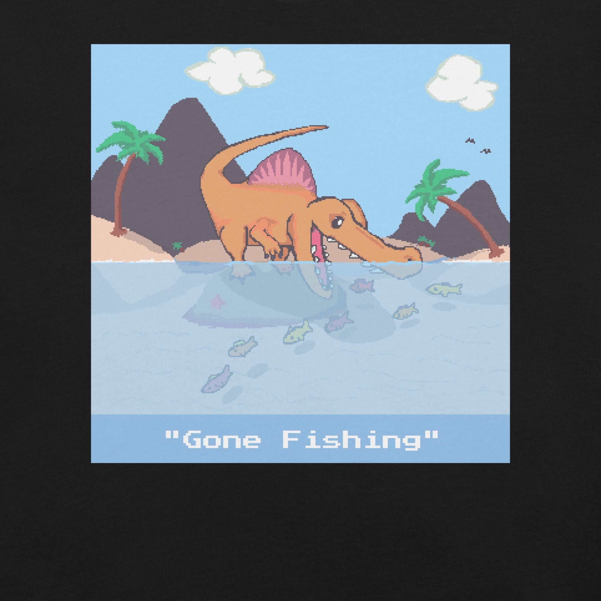 PixelTRex™ – Spino “Gone Fishing” T-Shirt