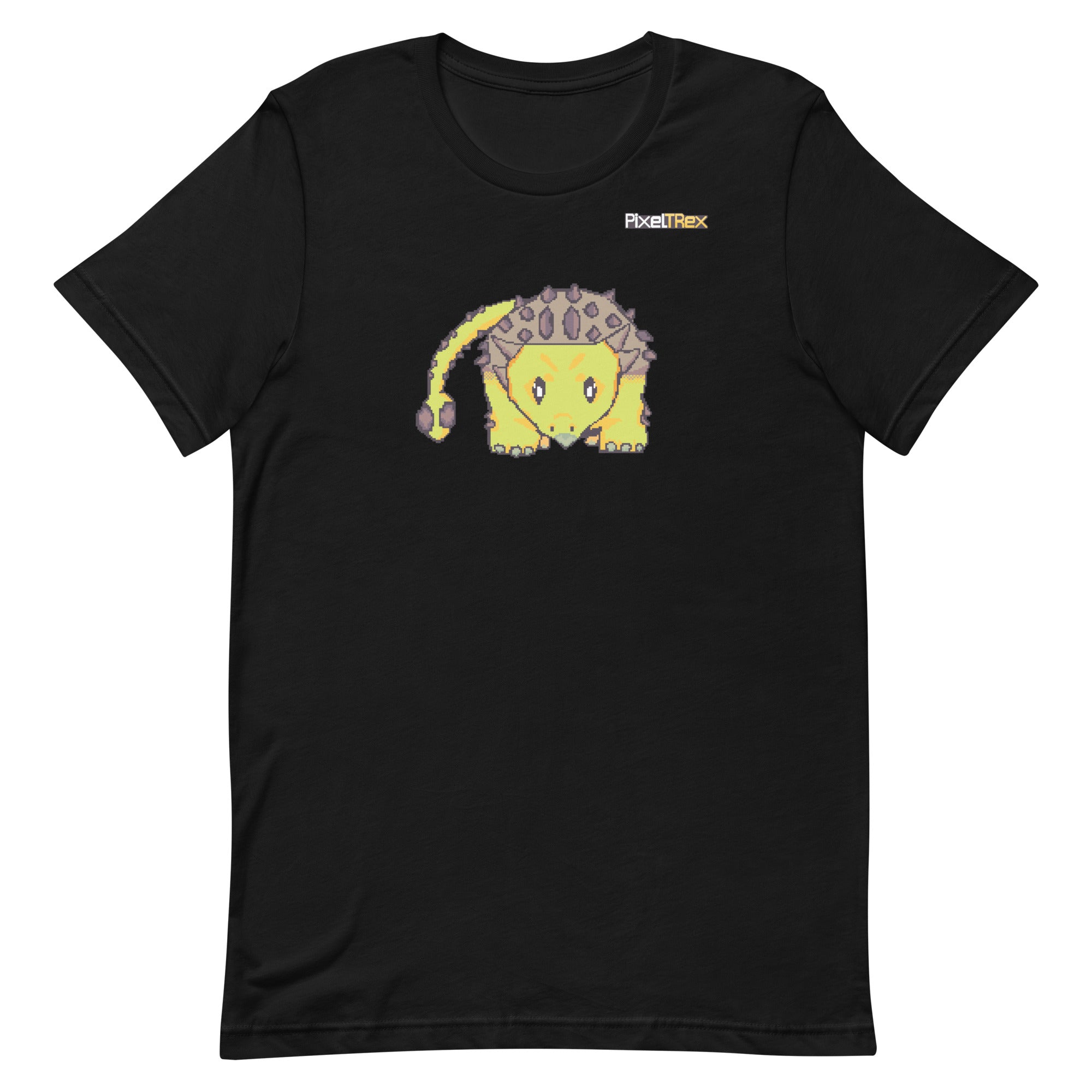 PixelTRex™ – Anky the Ankylosaurus Pixel Dinosaur T-Shirt