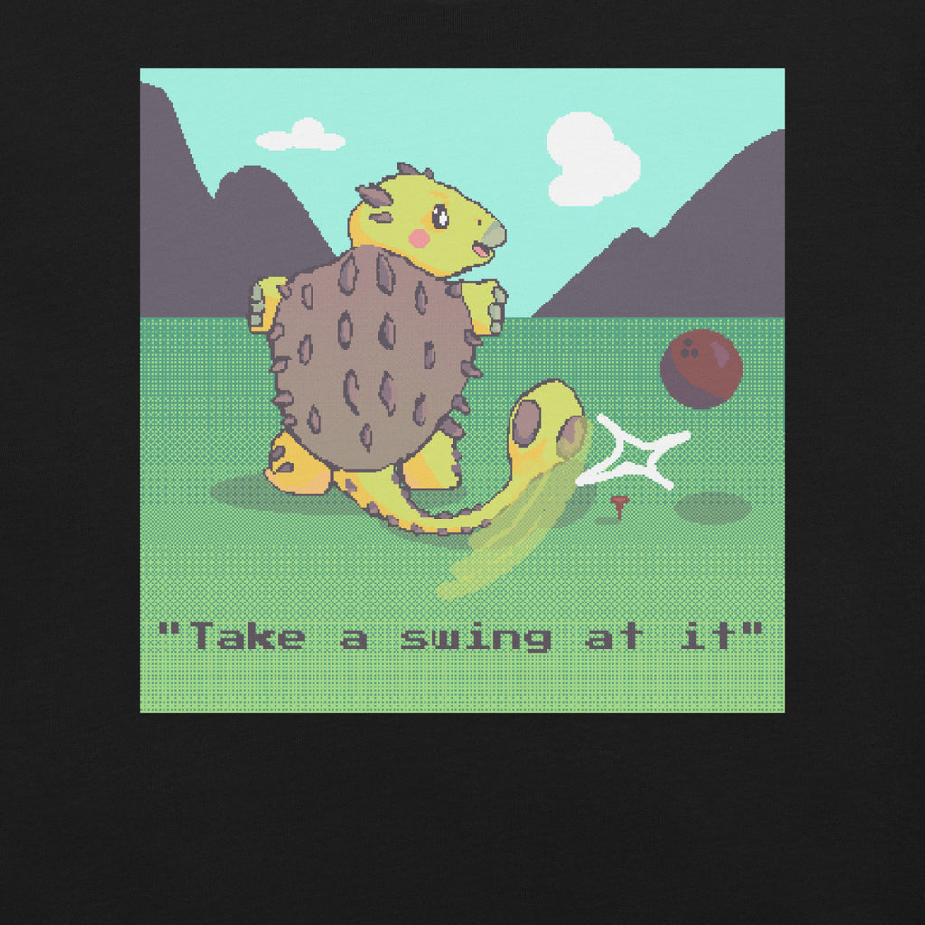 PixelTRex™ – Anky “Take a swing at it” T-Shirt