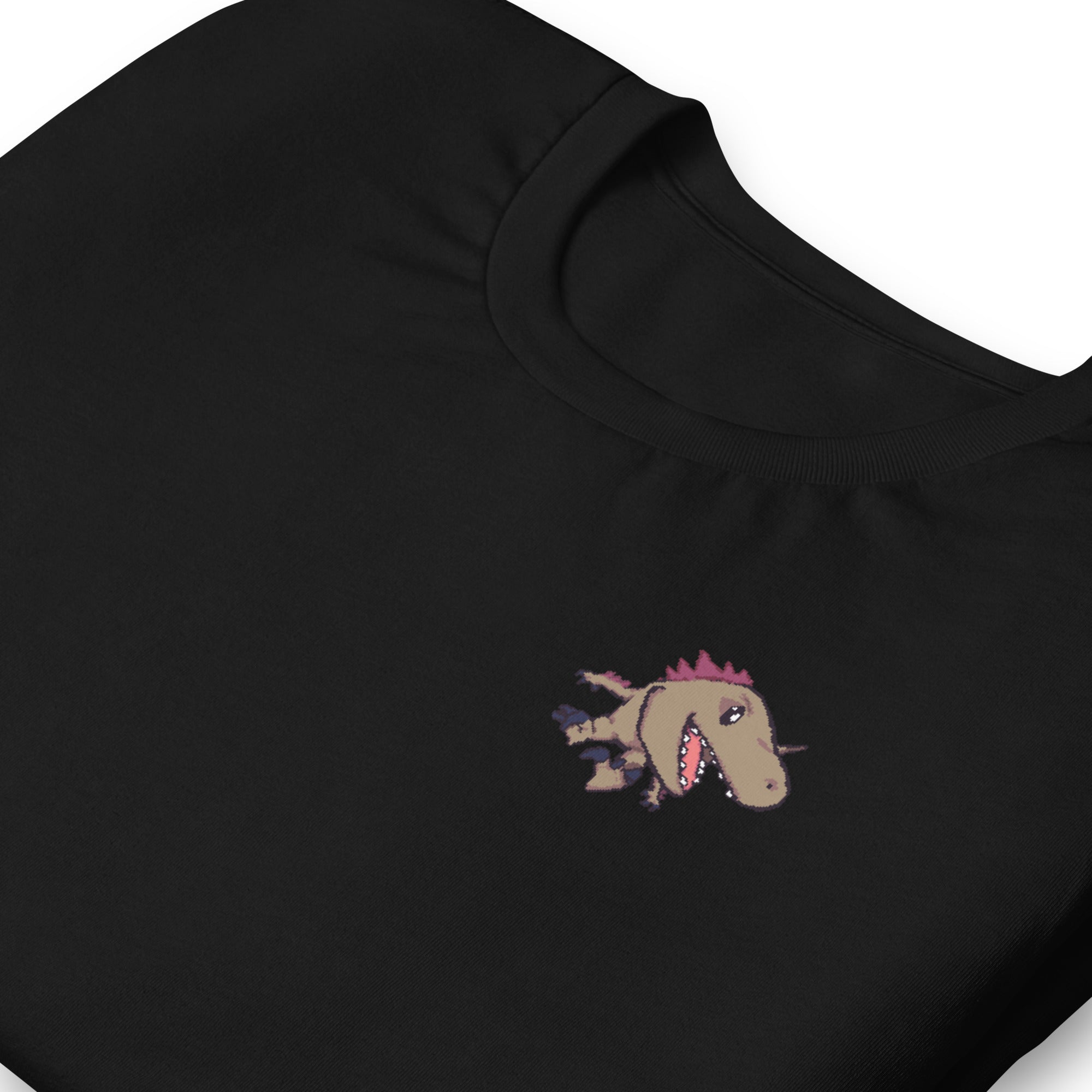 PixelTRex™ – Rap the Raptor Pixel Dinosaur Pocket Tee