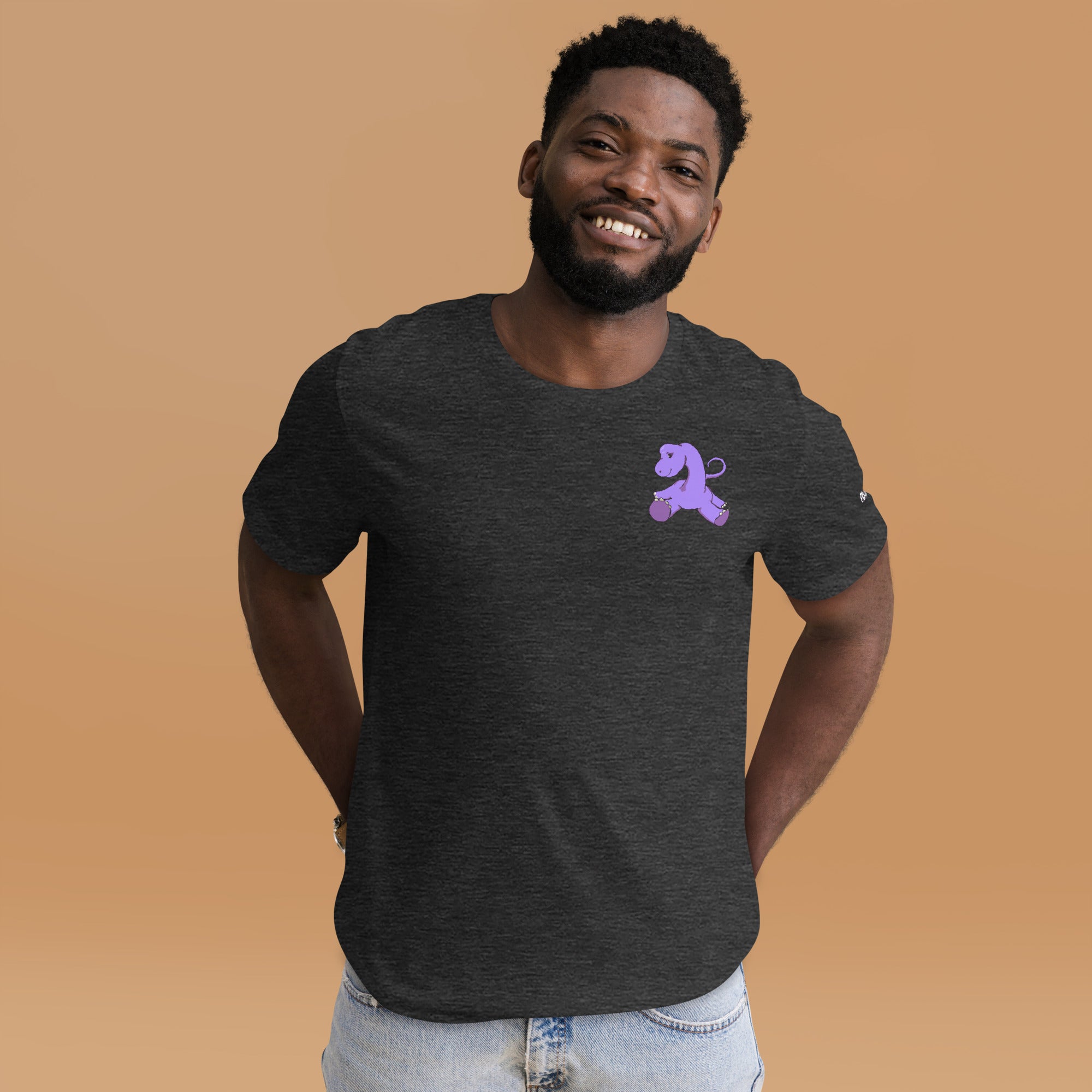 PixelTRex™ – Bracey the Brachiosaurus Pixel Dinosaur Pocket Tee