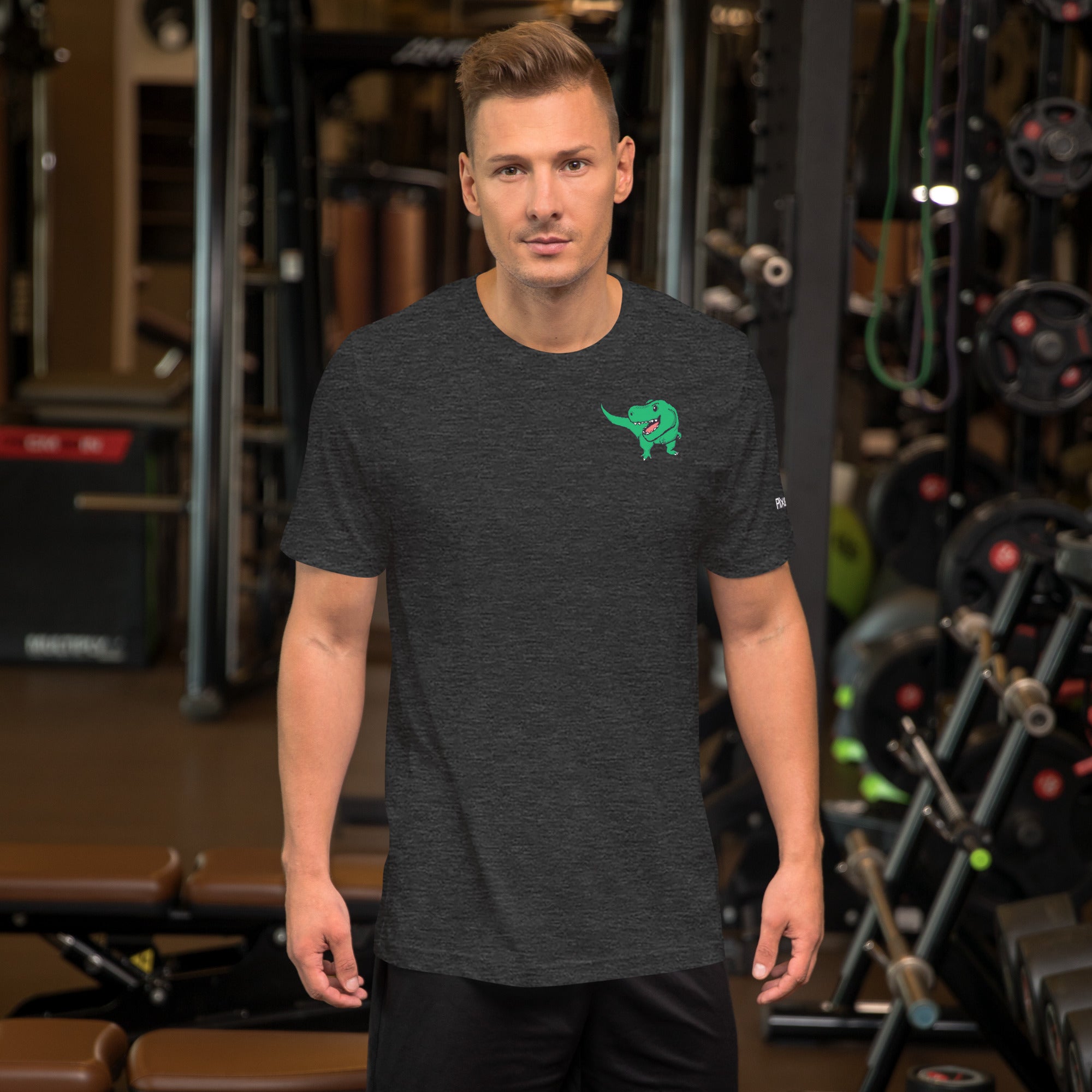 PixelTRex™ – Trex the T-Rex Pixel Dinosaur Pocket Tee
