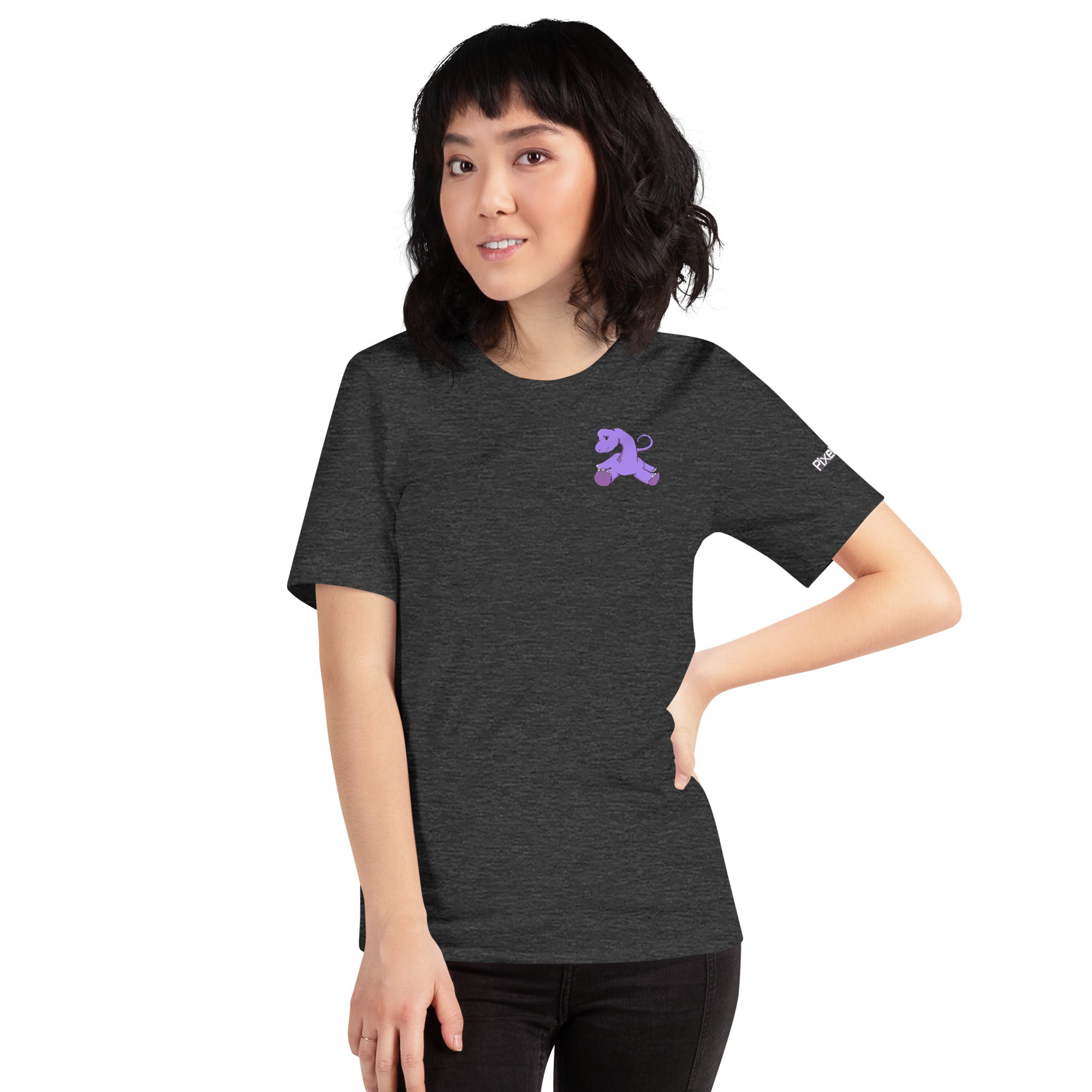 PixelTRex™ – Bracey the Brachiosaurus Pixel Dinosaur Pocket Tee