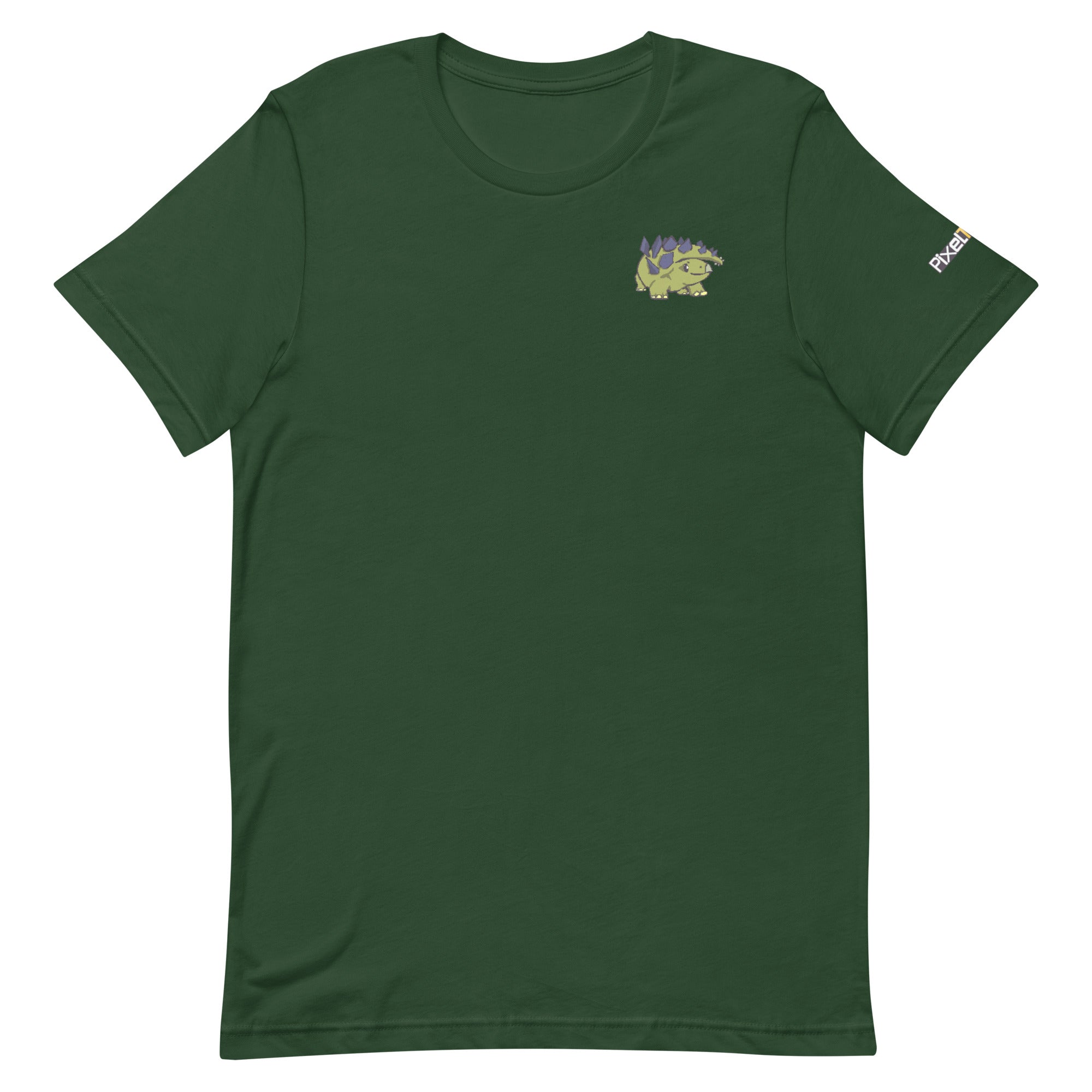 PixelTRex™ – Stego the Stegosaurus Pixel Dinosaur Pocket Tee