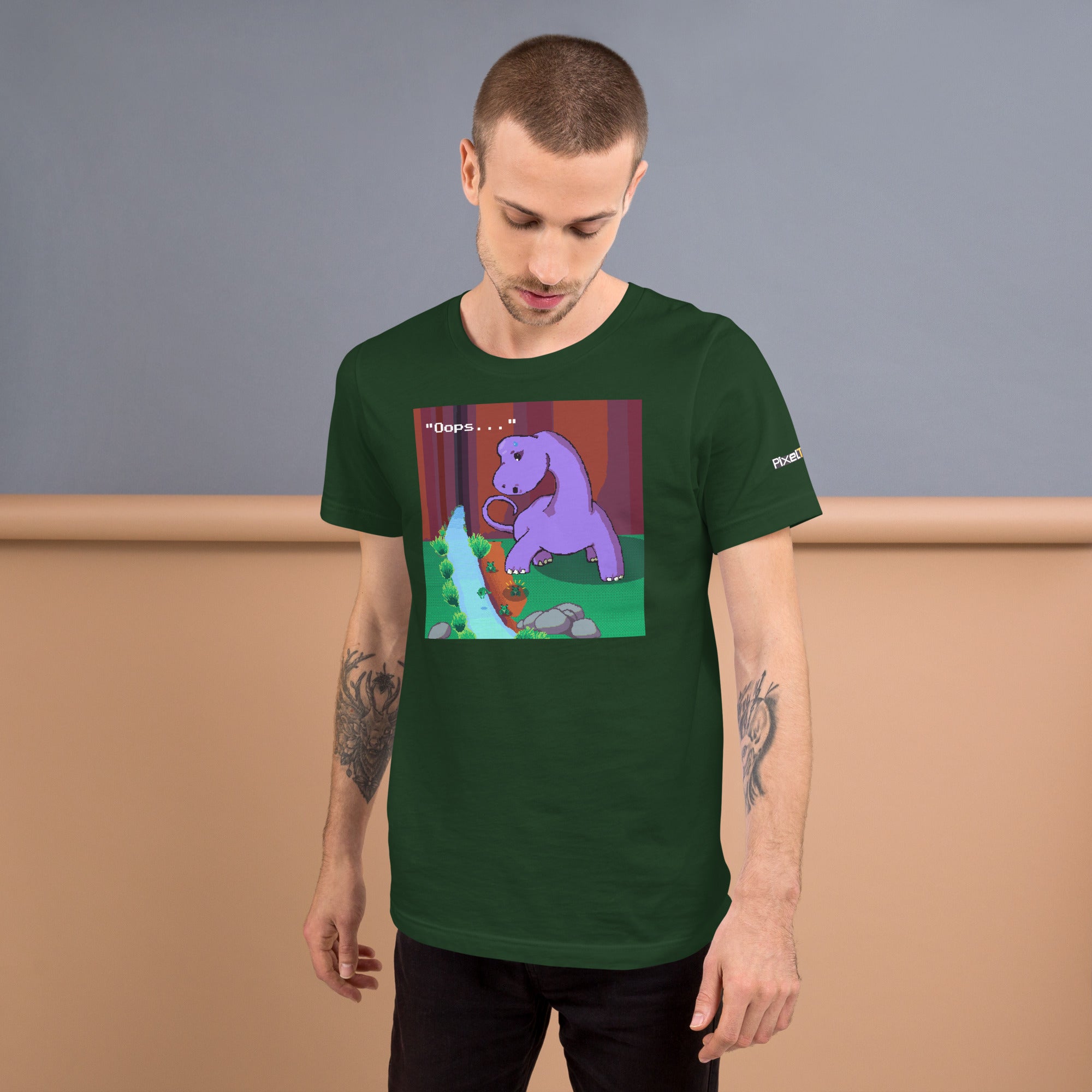 PixelTRex™ – Bracey “Oops” T-Shirt