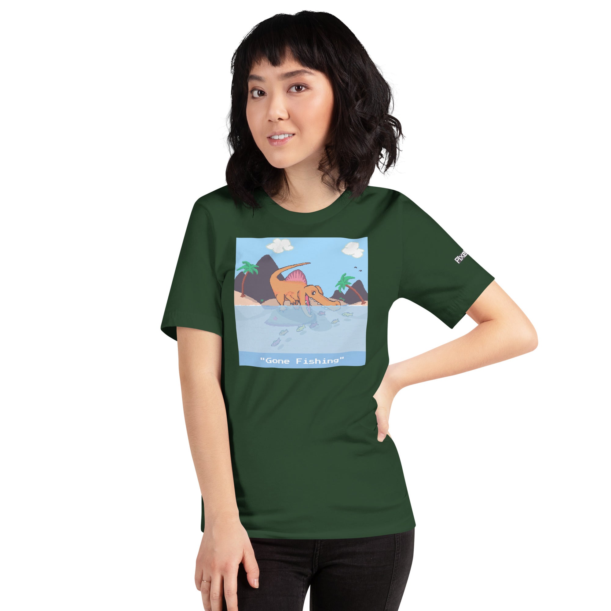 PixelTRex™ – Spino “Gone Fishing” T-Shirt