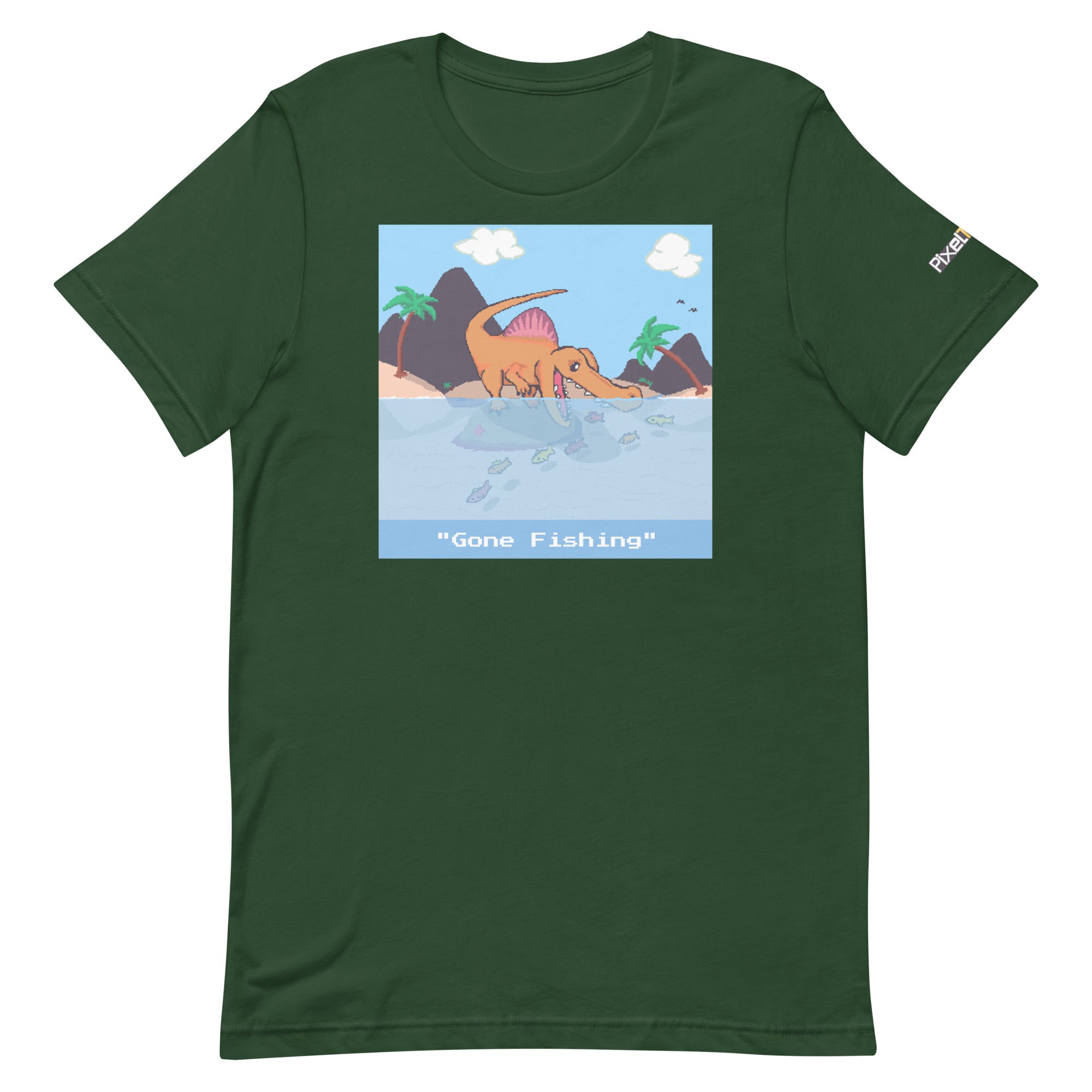 PixelTRex™ – Spino “Gone Fishing” T-Shirt