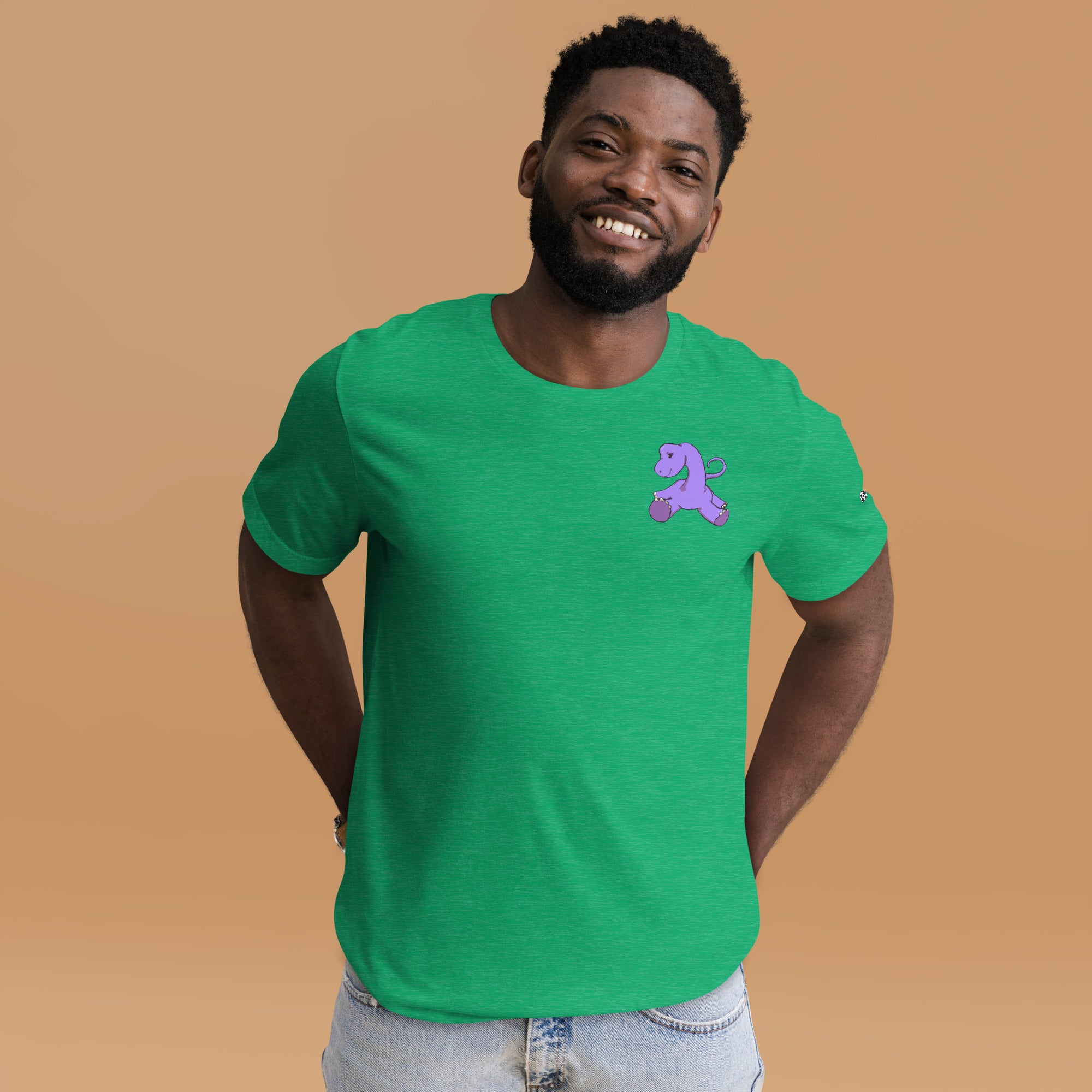 PixelTRex™ – Bracey the Brachiosaurus Pixel Dinosaur Pocket Tee