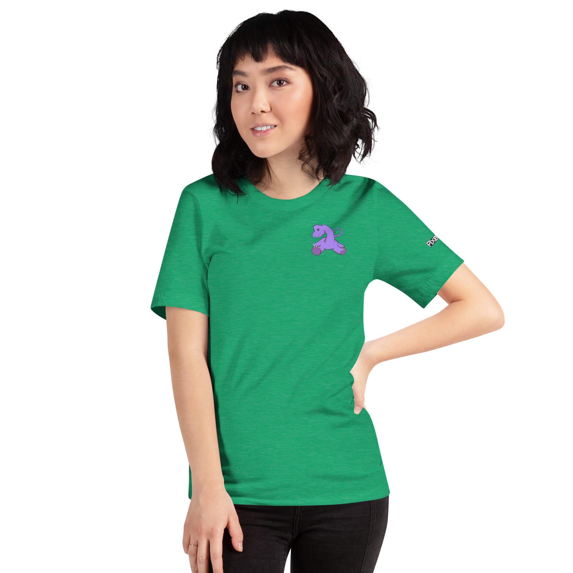 PixelTRex™ – Bracey the Brachiosaurus Pixel Dinosaur Pocket Tee