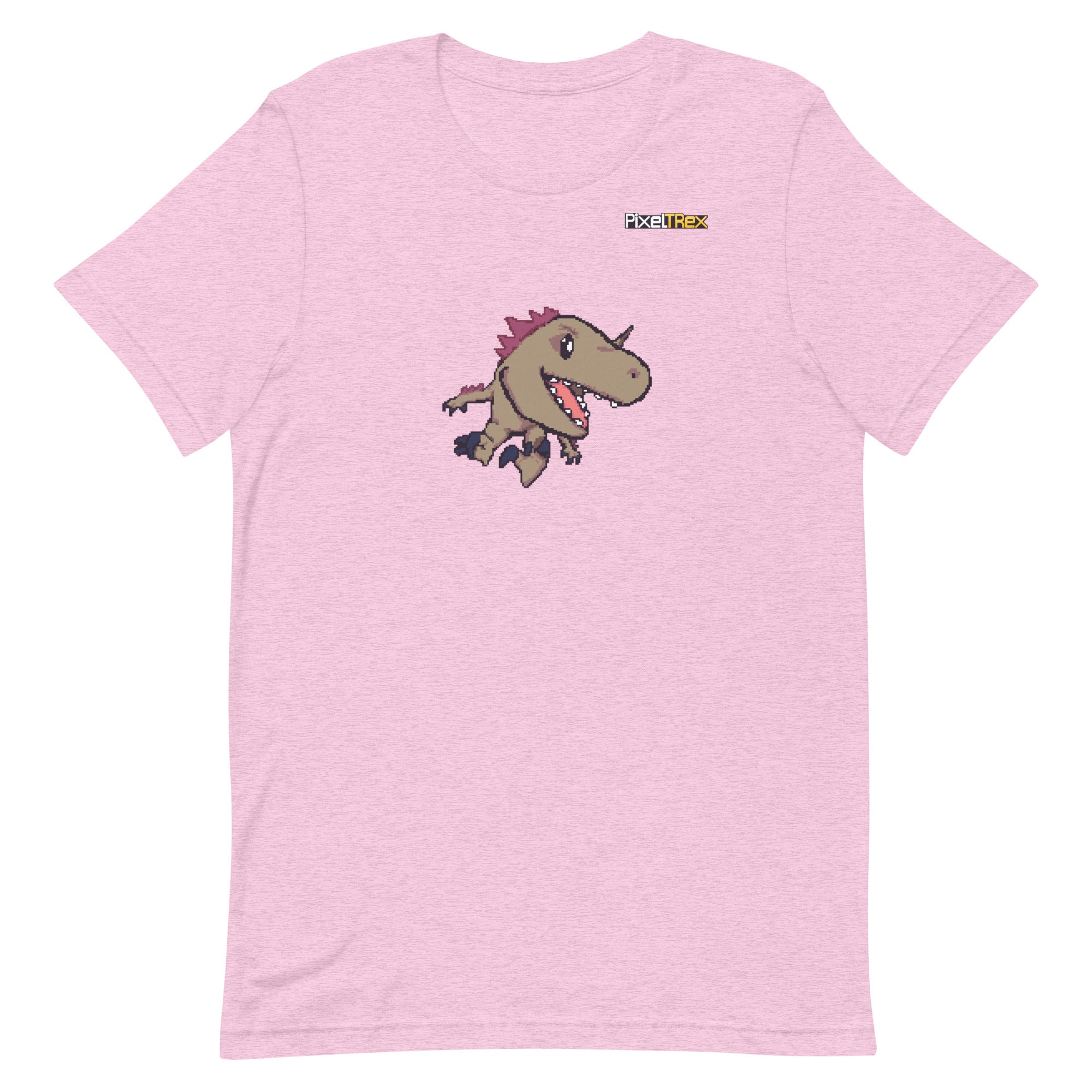 PixelTRex™ – Rap the Raptor Pixel Dinosaur T-Shirt