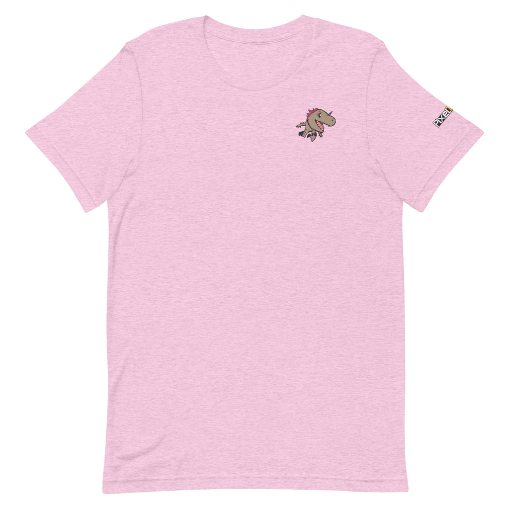 PixelTRex™ – Rap the Raptor Pixel Dinosaur Pocket Tee
