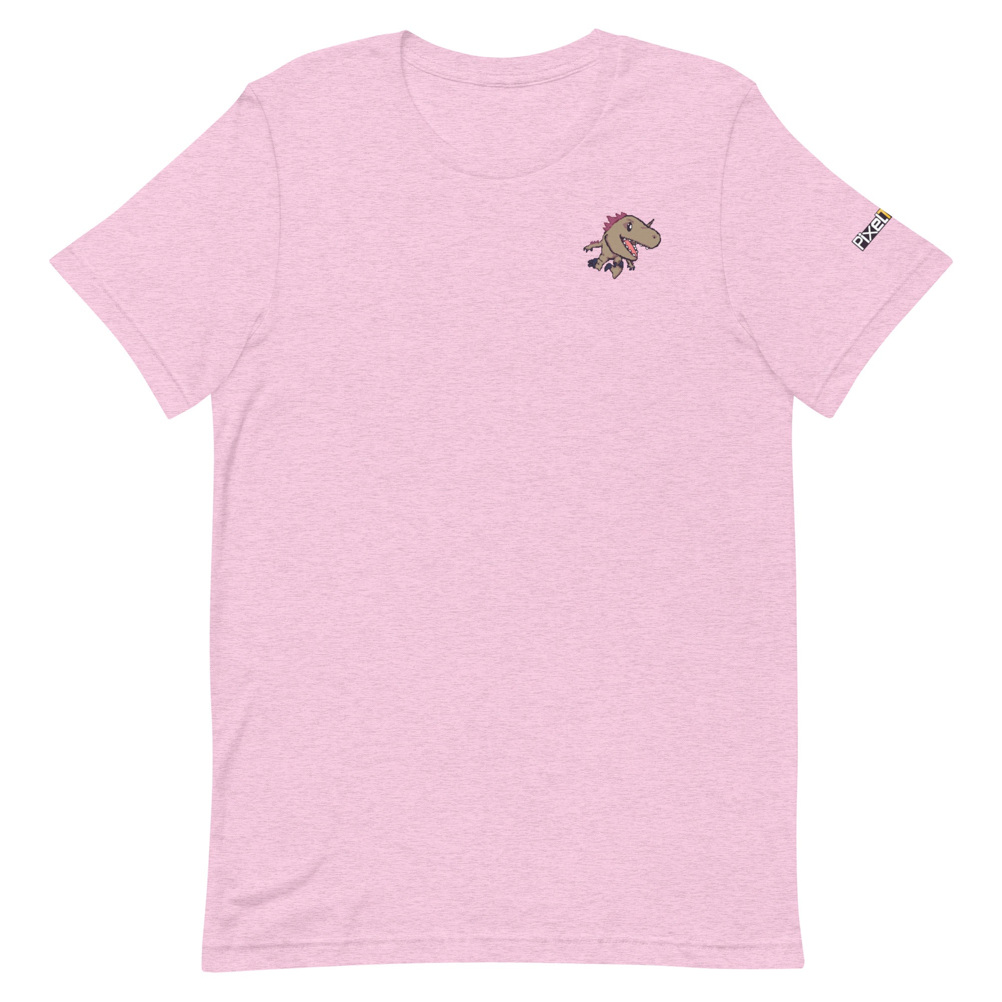 PixelTRex™ – Rap the Raptor Pixel Dinosaur Pocket Tee