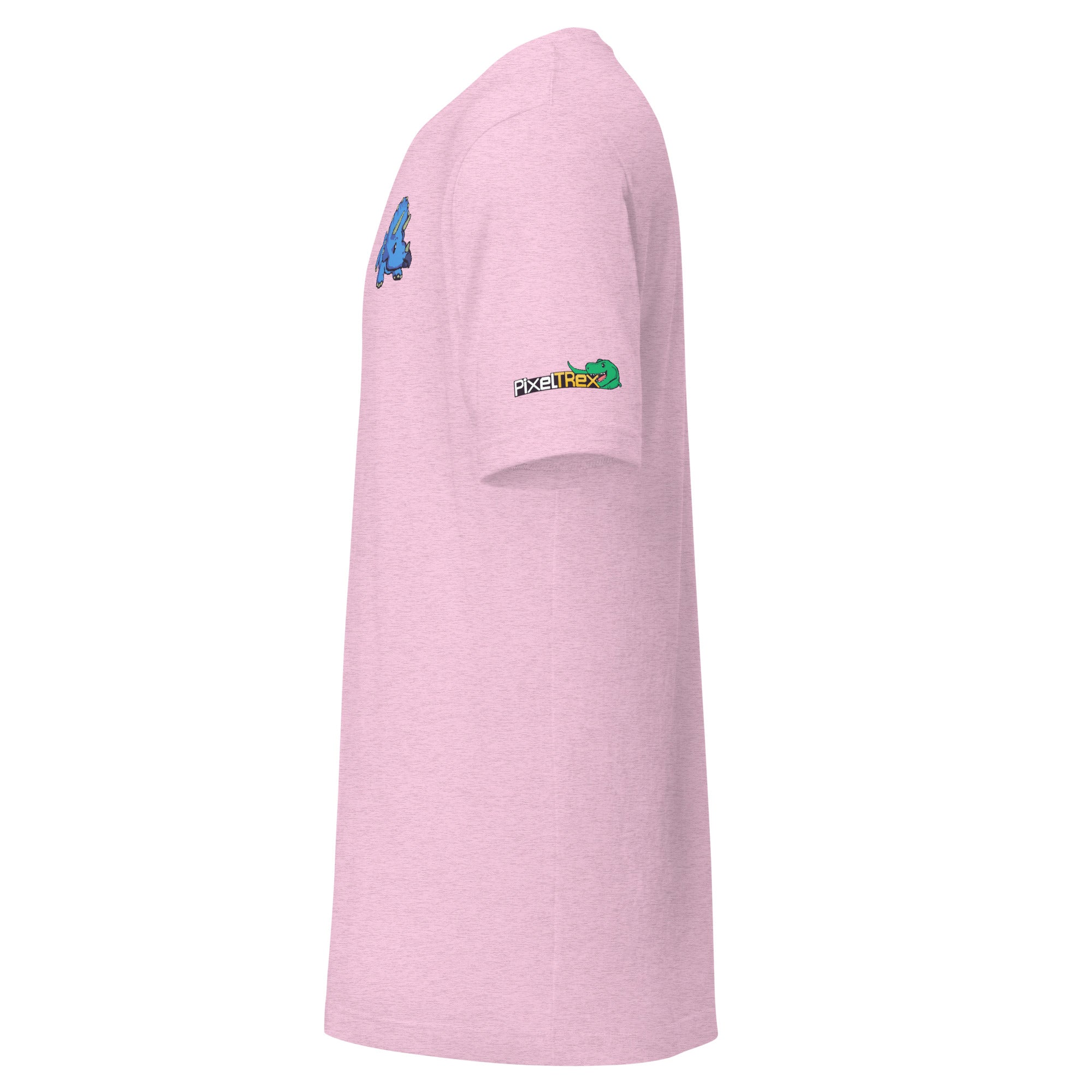 PixelTRex™ – Trike the Triceratops Pixel Dinosaur Pocket Tee