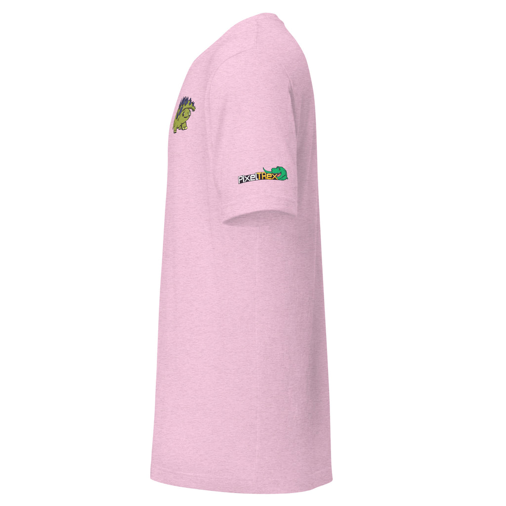 PixelTRex™ – Stego the Stegosaurus Pixel Dinosaur Pocket Tee