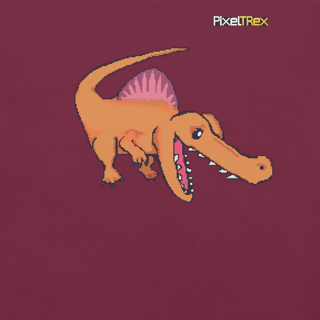 PixelTRex™ – Spino the Spinosaurus Pixel Dinosaur T-Shirt