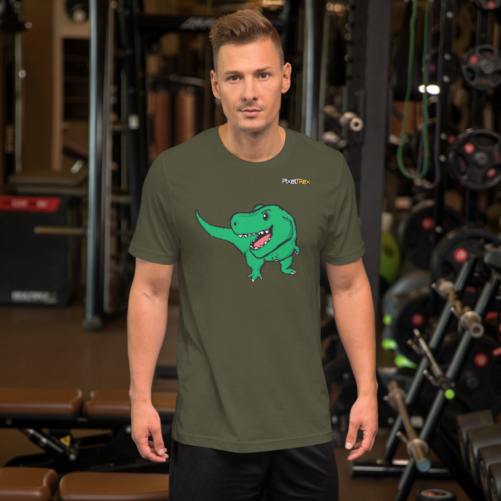 PixelTRex™ – Trex the T-Rex Pixel Dinosaur T-Shirt