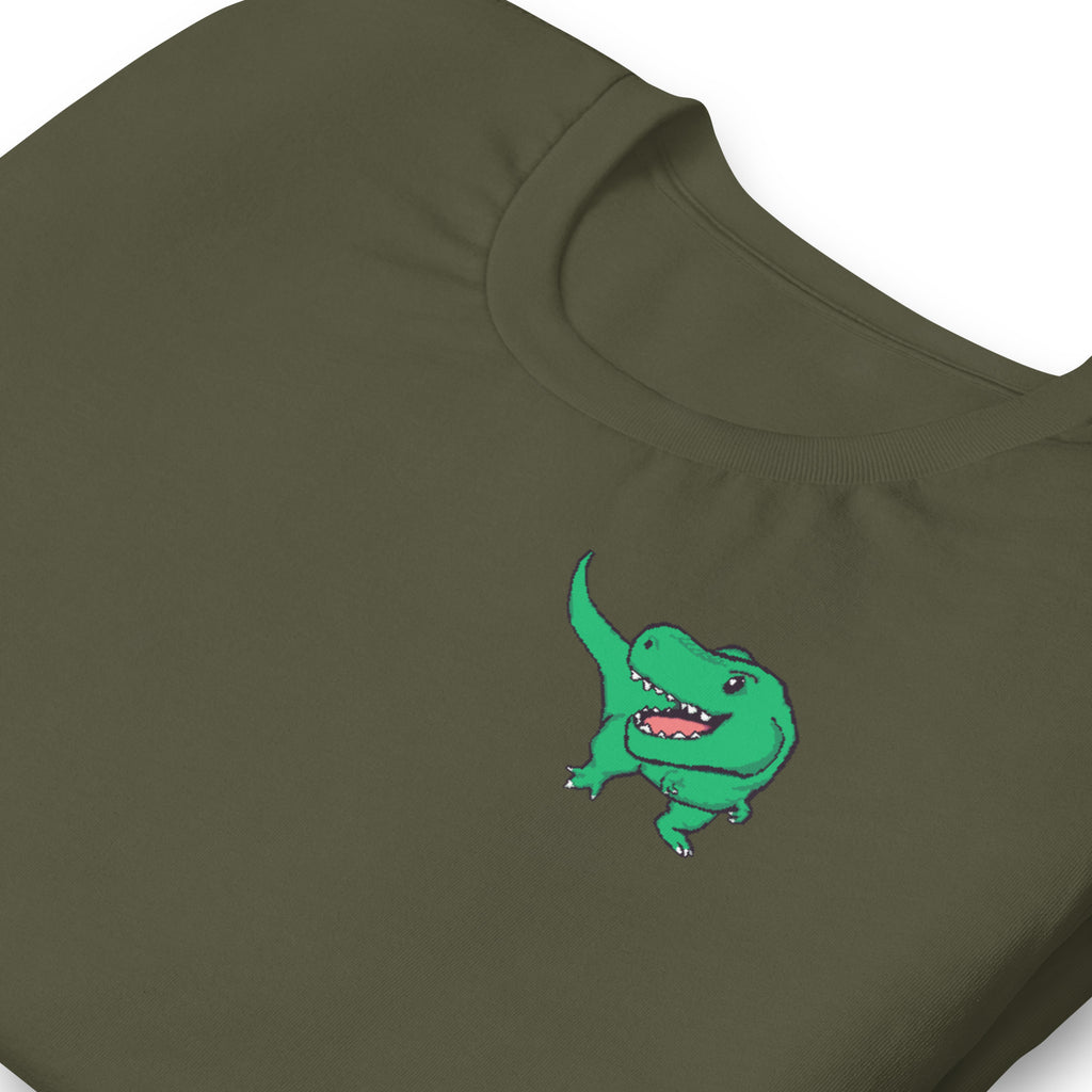 PixelTRex™ – Trex the T-Rex Pixel Dinosaur Pocket Tee