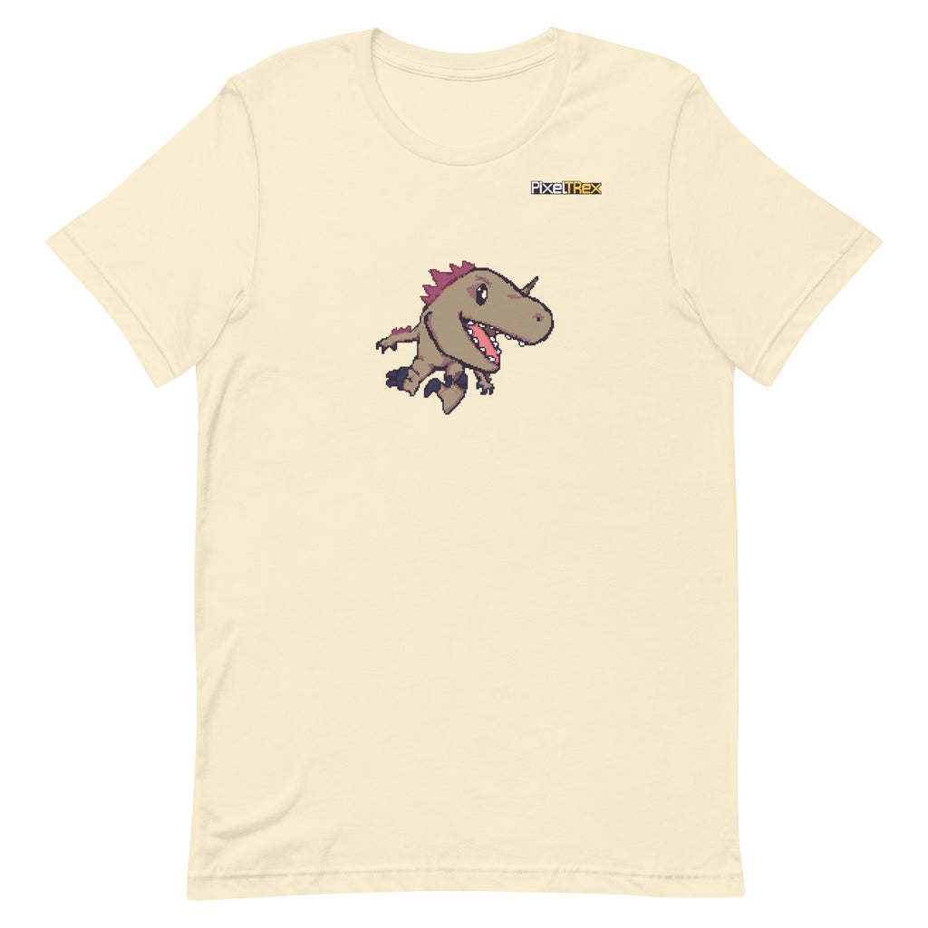 PixelTRex™ – Rap the Raptor Pixel Dinosaur T-Shirt