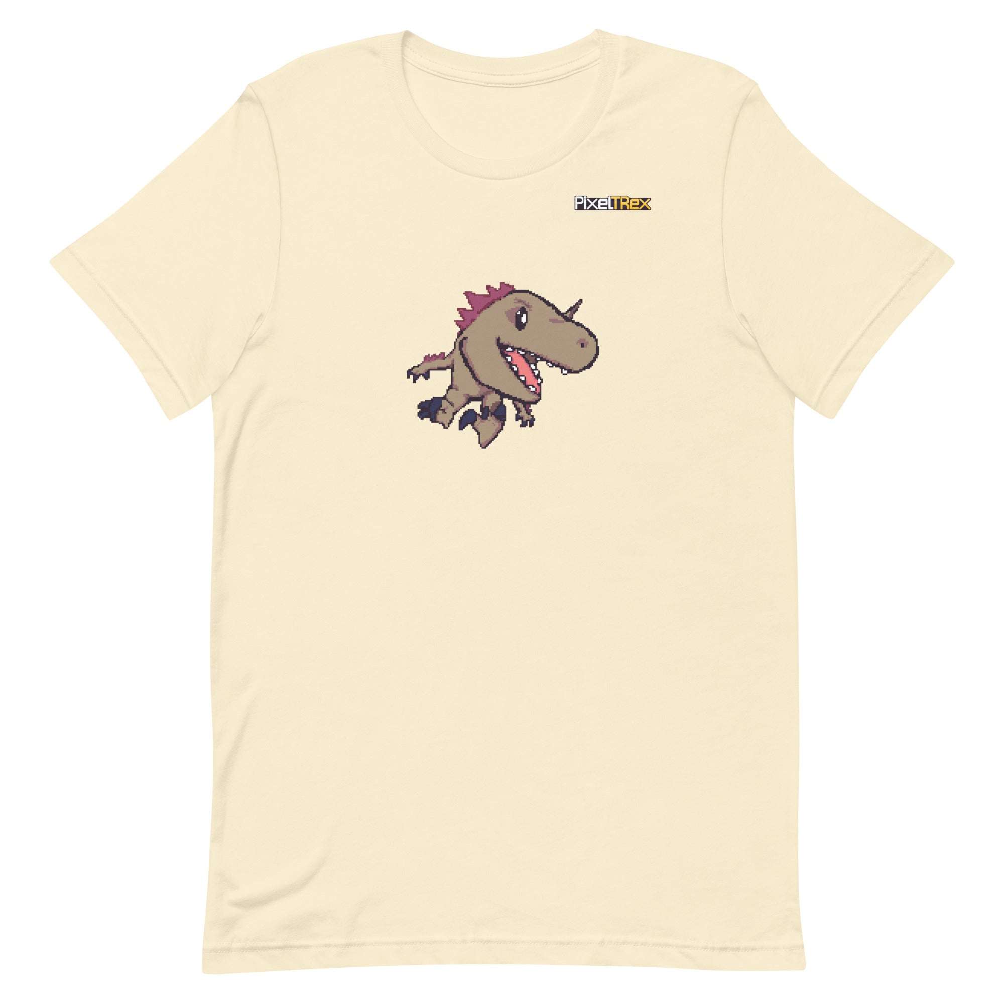 PixelTRex™ – Rap the Raptor Pixel Dinosaur T-Shirt