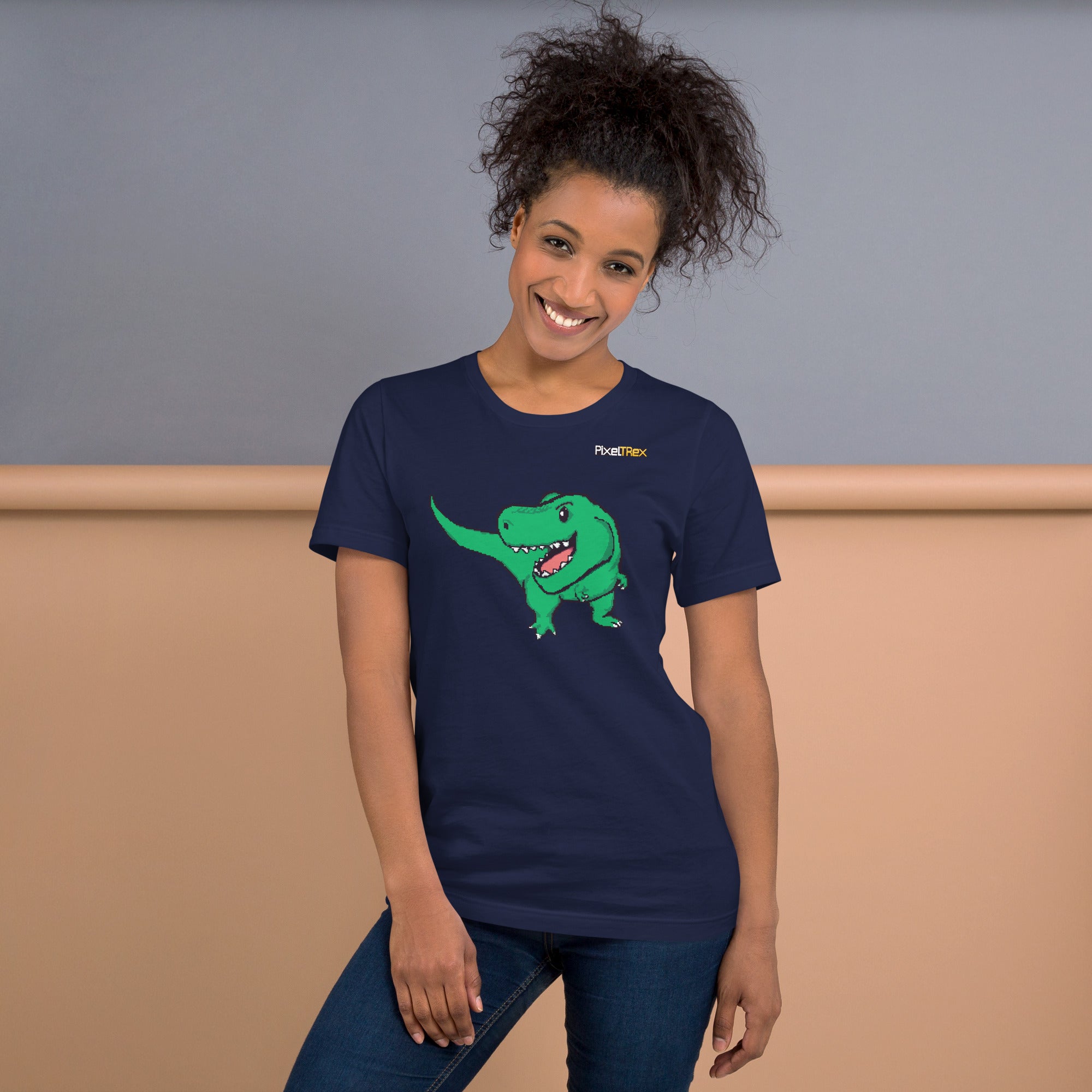 PixelTRex™ – Trex the T-Rex Pixel Dinosaur T-Shirt