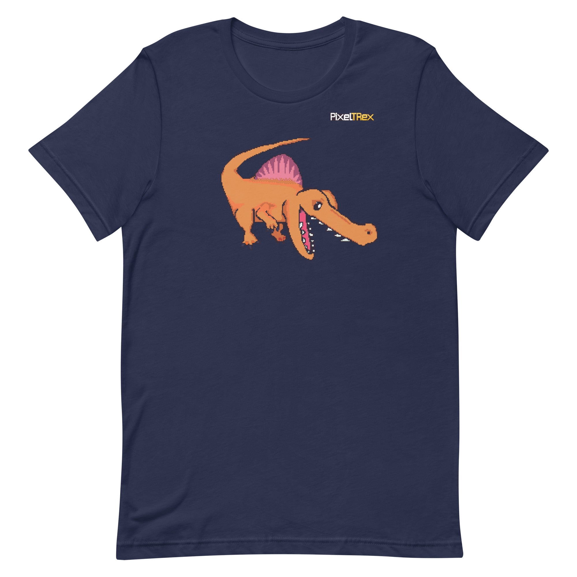 PixelTRex™ – Spino the Spinosaurus Pixel Dinosaur T-Shirt