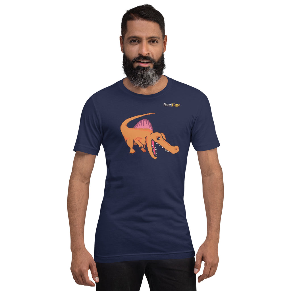 PixelTRex™ – Spino the Spinosaurus Pixel Dinosaur T-Shirt