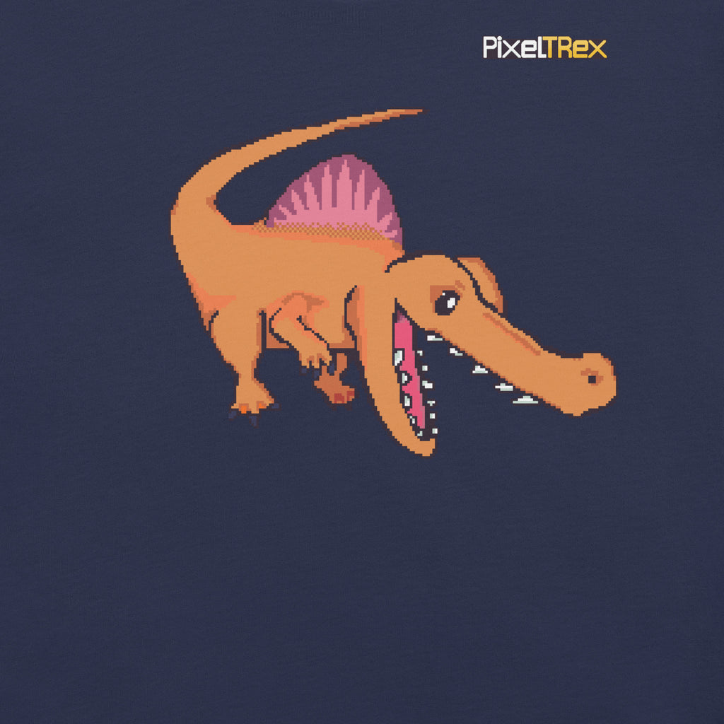 PixelTRex™ – Spino the Spinosaurus Pixel Dinosaur T-Shirt