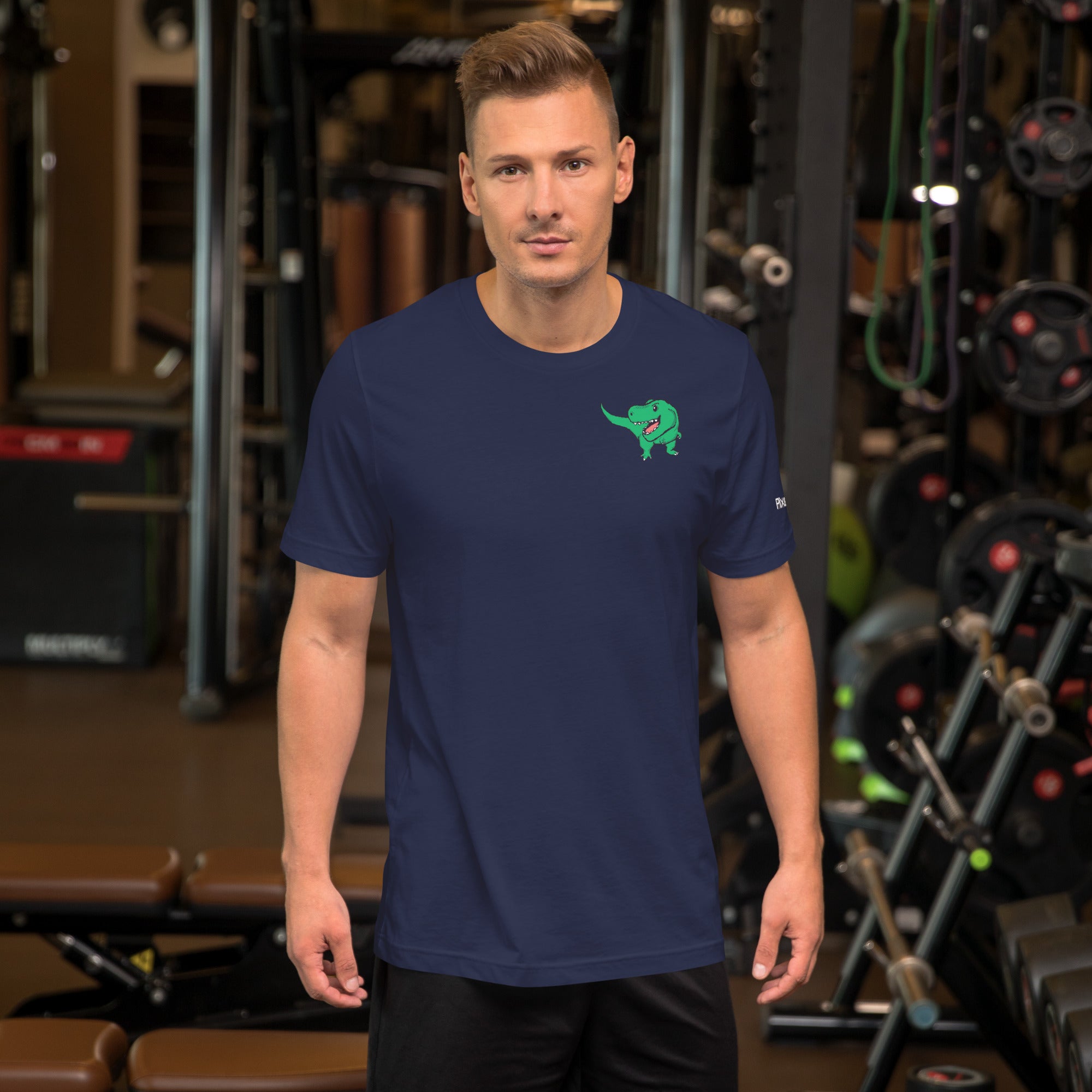 PixelTRex™ – Trex the T-Rex Pixel Dinosaur Pocket Tee