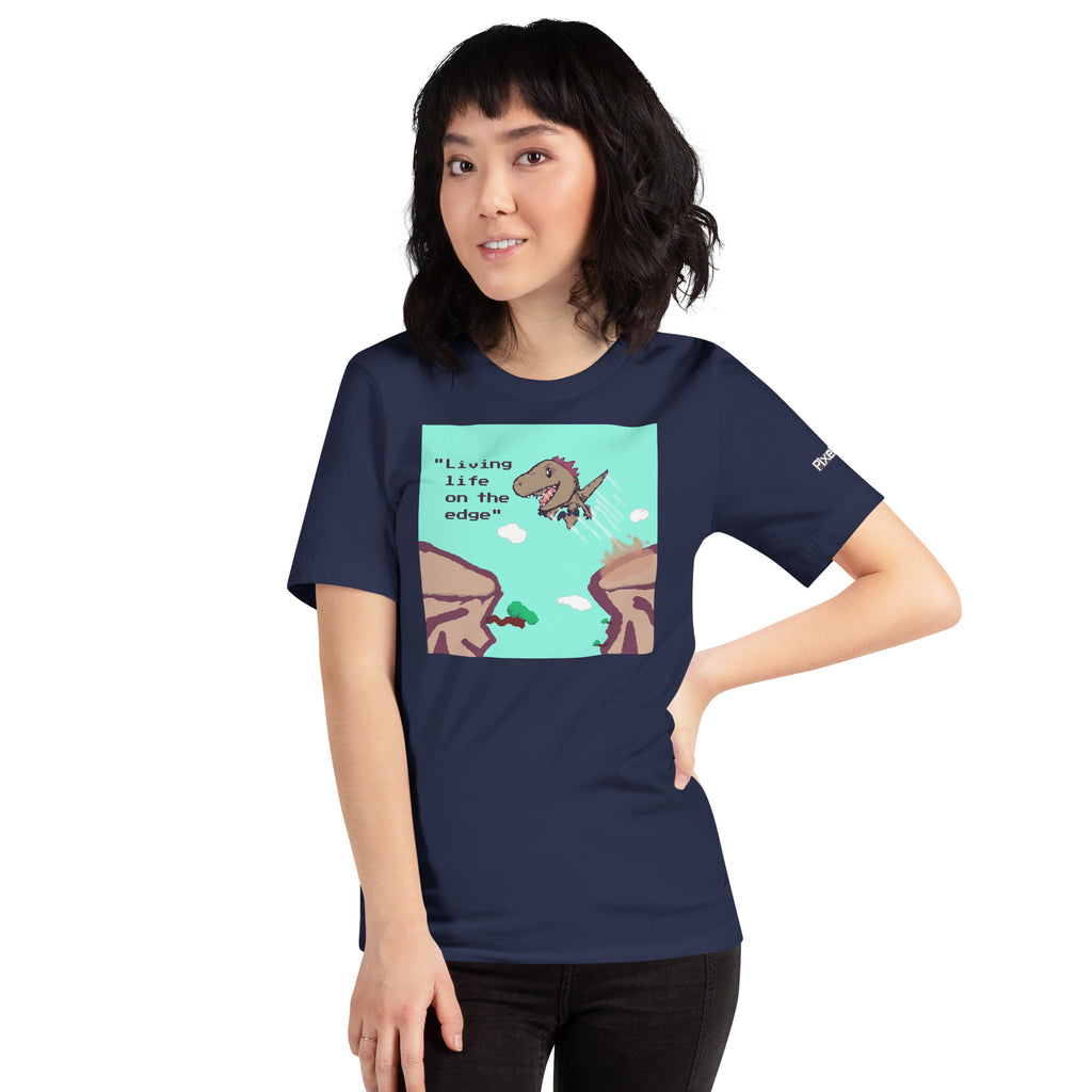 PixelTRex™ – Rap “Living Life on the Edge” T-Shirt