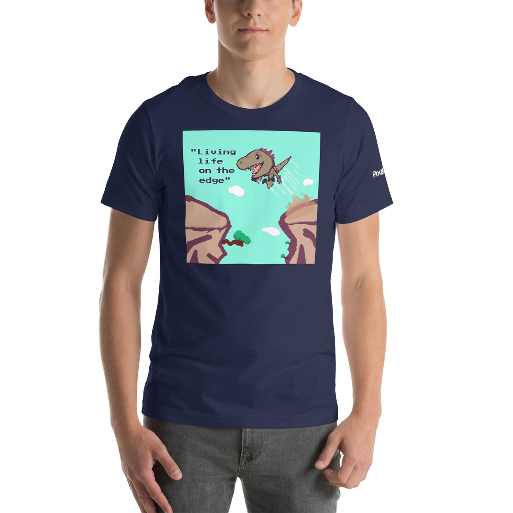 PixelTRex™ – Rap “Living Life on the Edge” T-Shirt