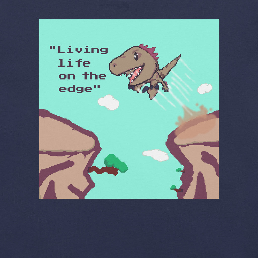 PixelTRex™ – Rap “Living Life on the Edge” T-Shirt