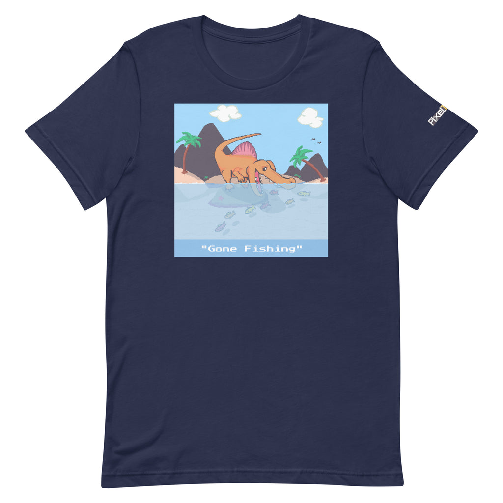 PixelTRex™ – Spino “Gone Fishing” T-Shirt