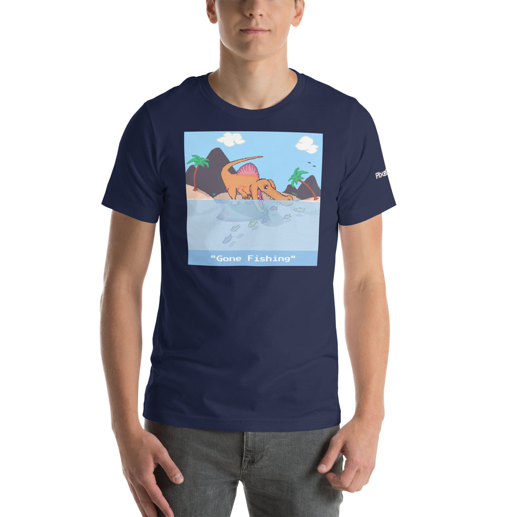 PixelTRex™ – Spino “Gone Fishing” T-Shirt