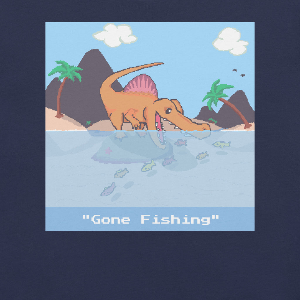 PixelTRex™ – Spino “Gone Fishing” T-Shirt