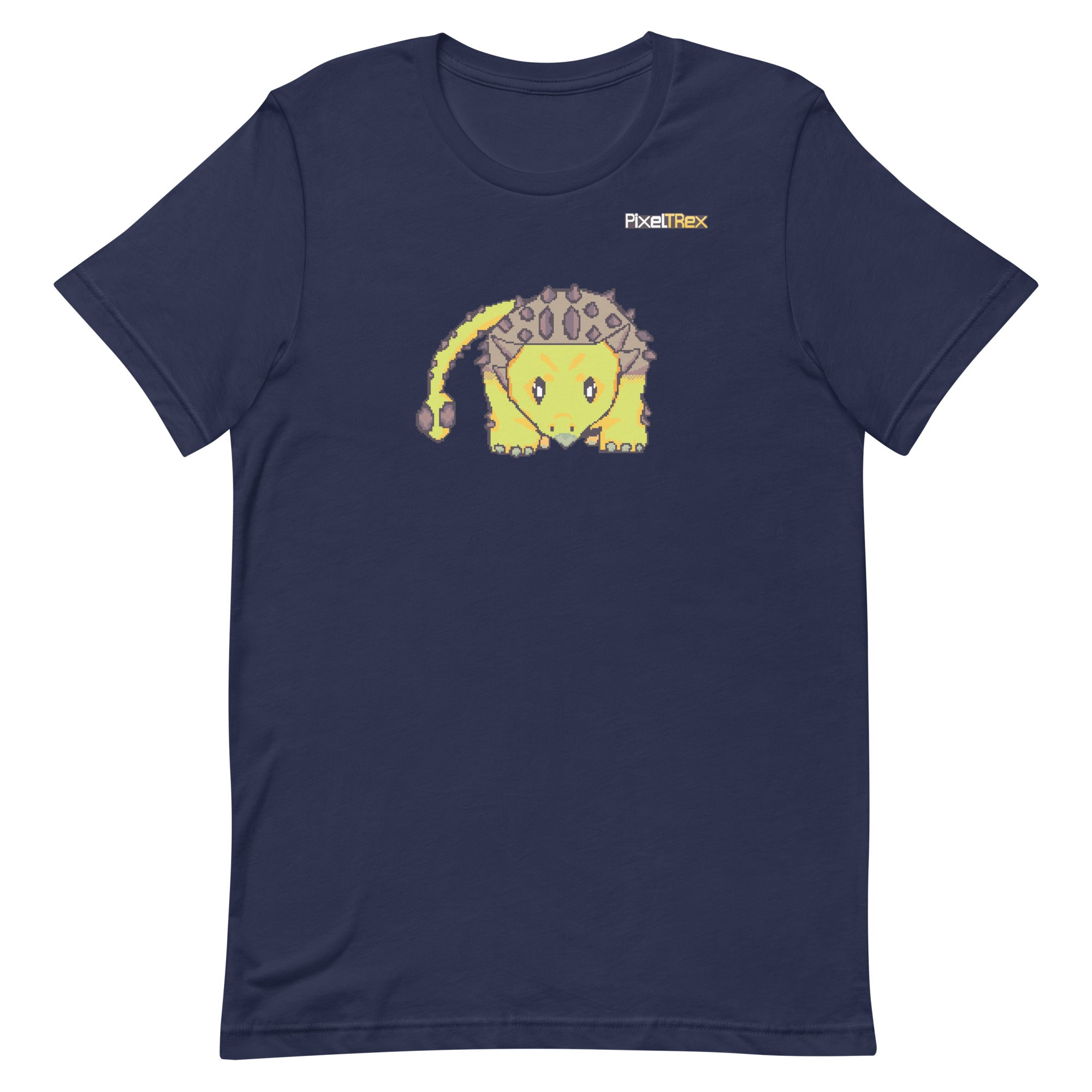 PixelTRex™ – Anky the Ankylosaurus Pixel Dinosaur T-Shirt