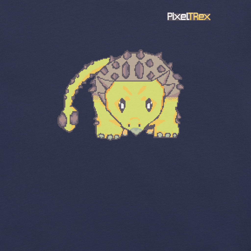 PixelTRex™ – Anky the Ankylosaurus Pixel Dinosaur T-Shirt